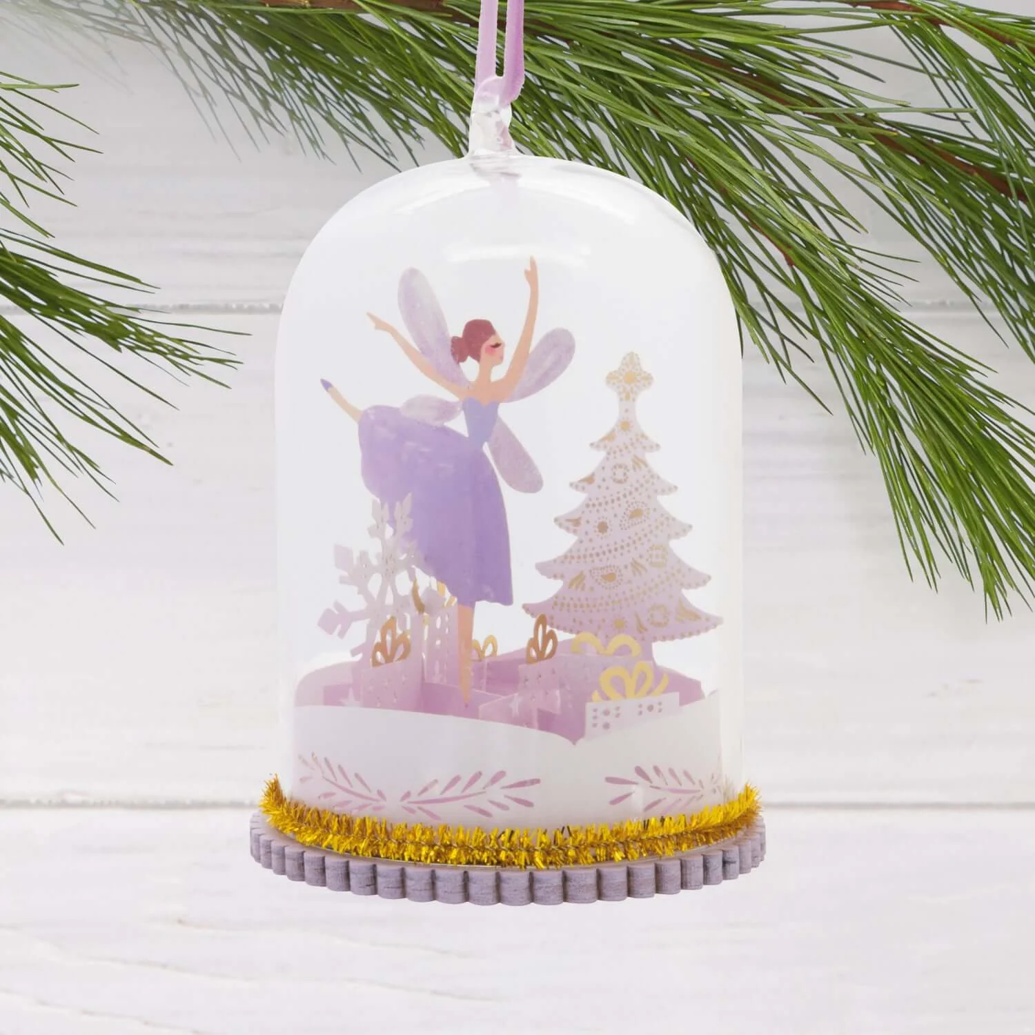 Signature Fairy Cloche, Glass and Paper - Hallmark Christmas Ornament - Image 2