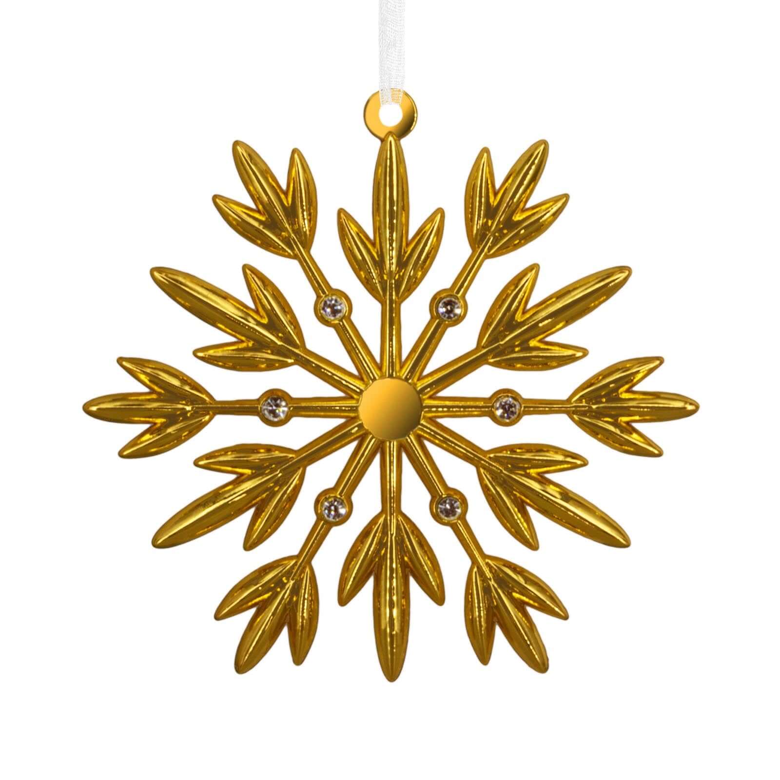 Signature Gold Snowflake, Metal - Hallmark Christmas Ornament