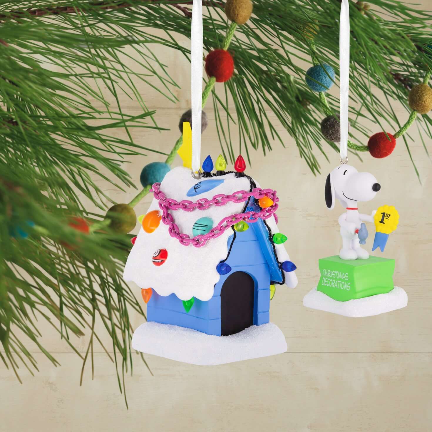Peanuts® Snoopy and Holiday Doghouse — Hallmark Christmas Ornament - Image 2