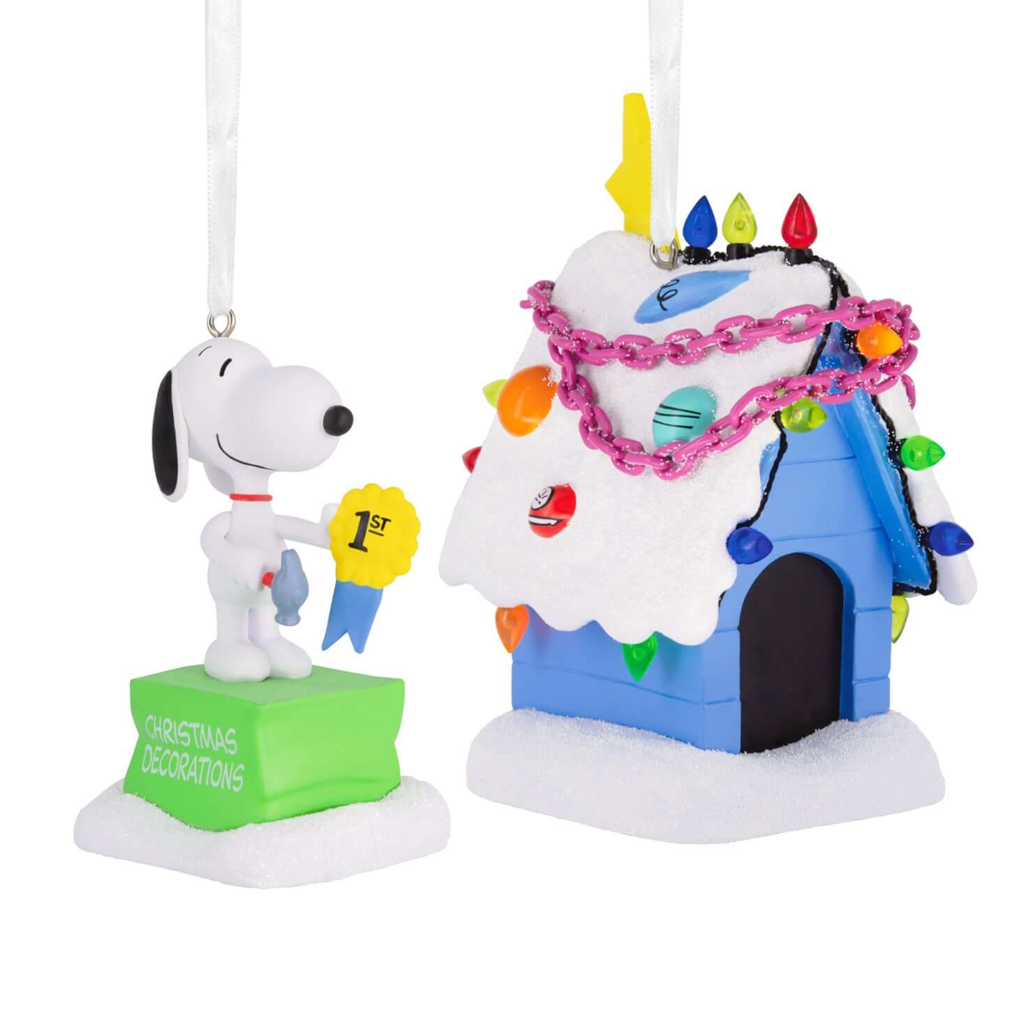 Peanuts® Snoopy and Holiday Doghouse — Hallmark Christmas Ornament - Image 3