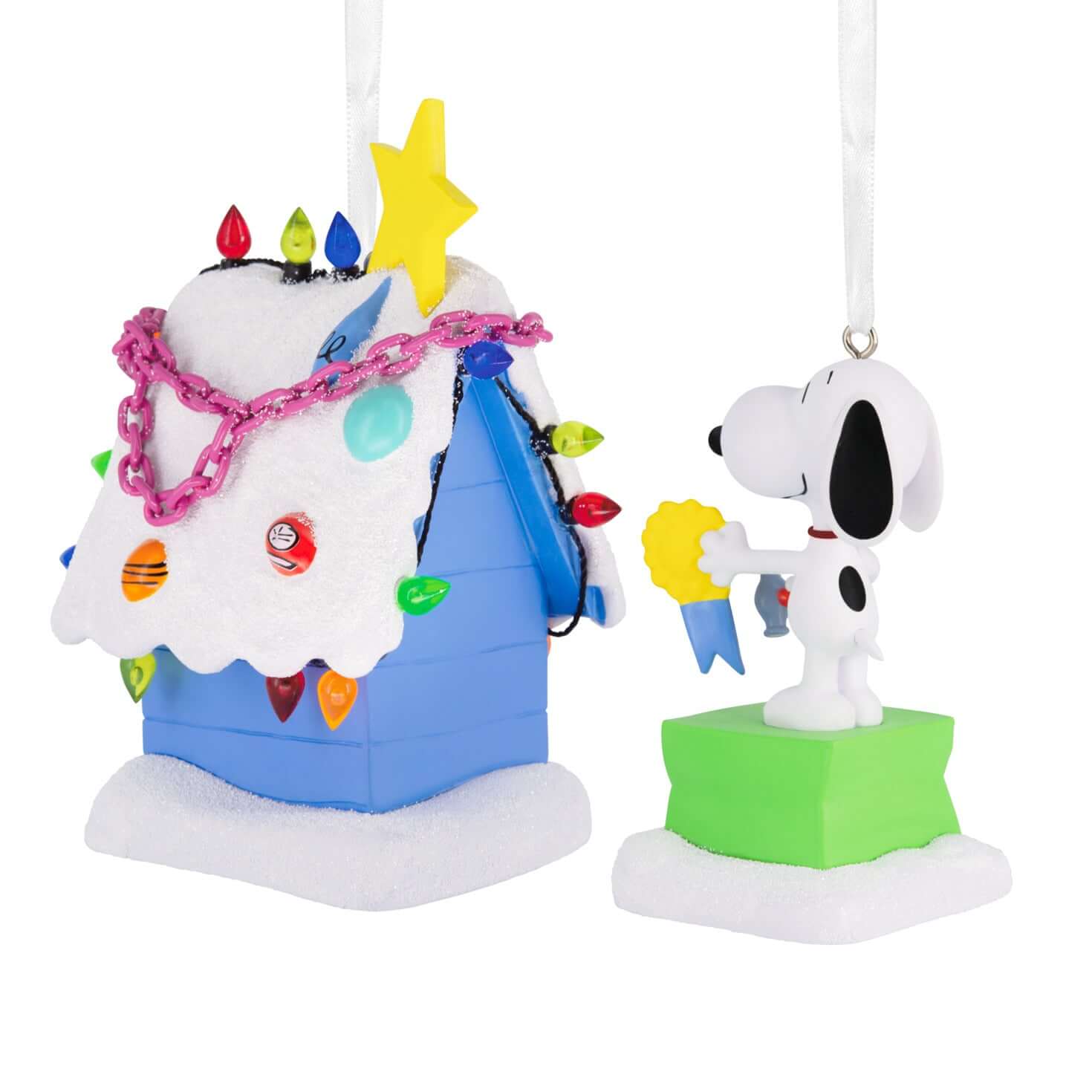 Peanuts® Snoopy and Holiday Doghouse — Hallmark Christmas Ornament - Image 4