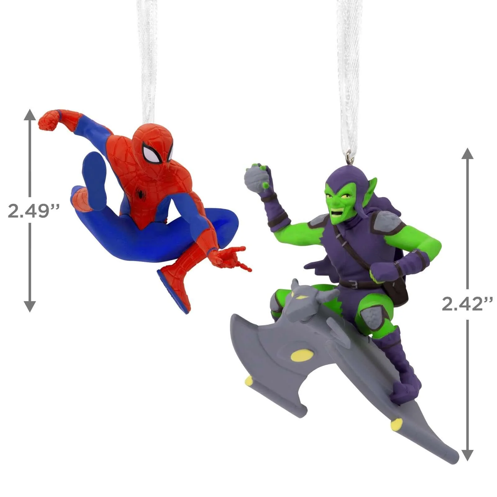 Marvel Spider-Man and Green Goblin, Set of 2 - Hallmark Christmas Ornament - Image 4