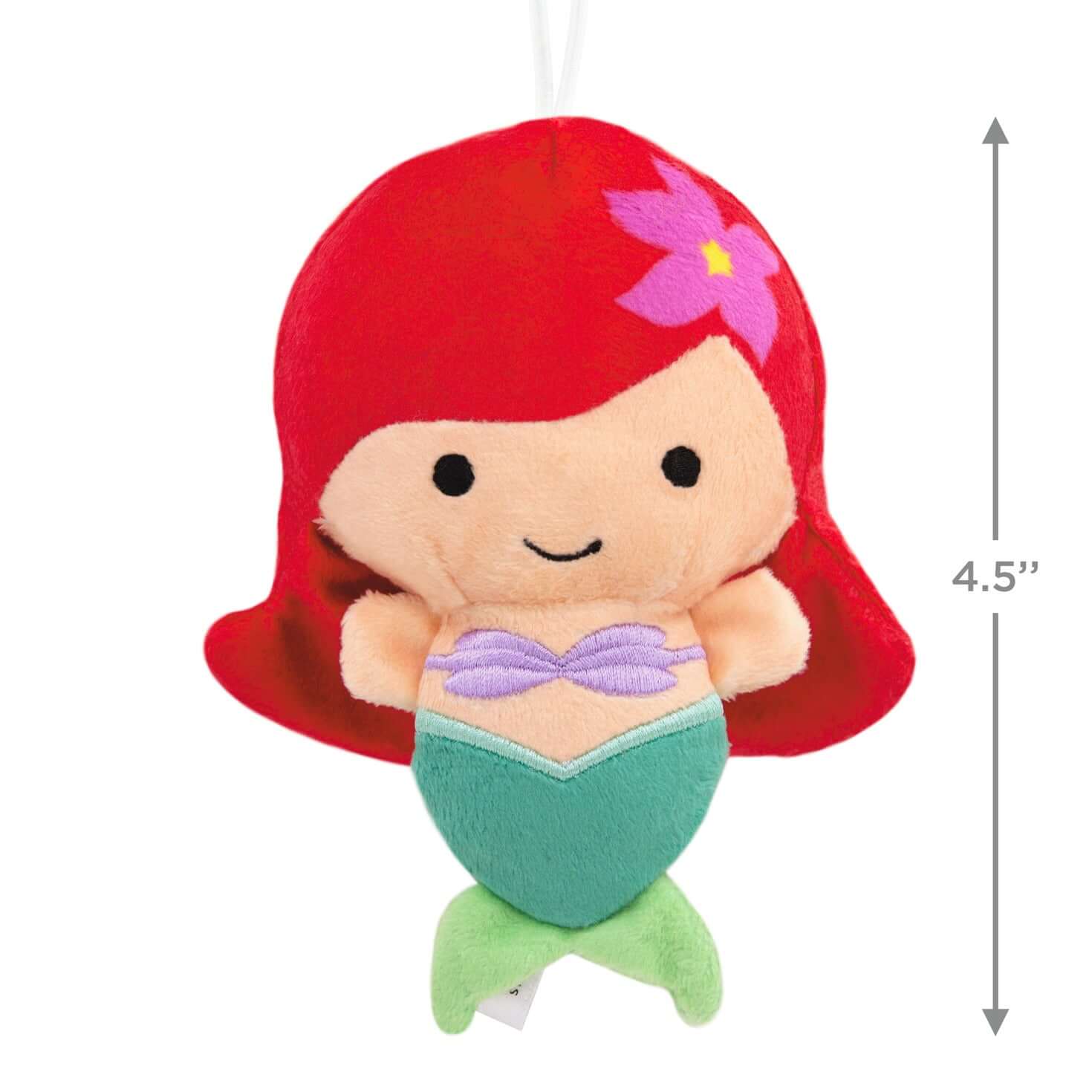 Disney The Little Mermaid Ariel, Plush Fabric - Hallmark Christmas Ornament - Image 4