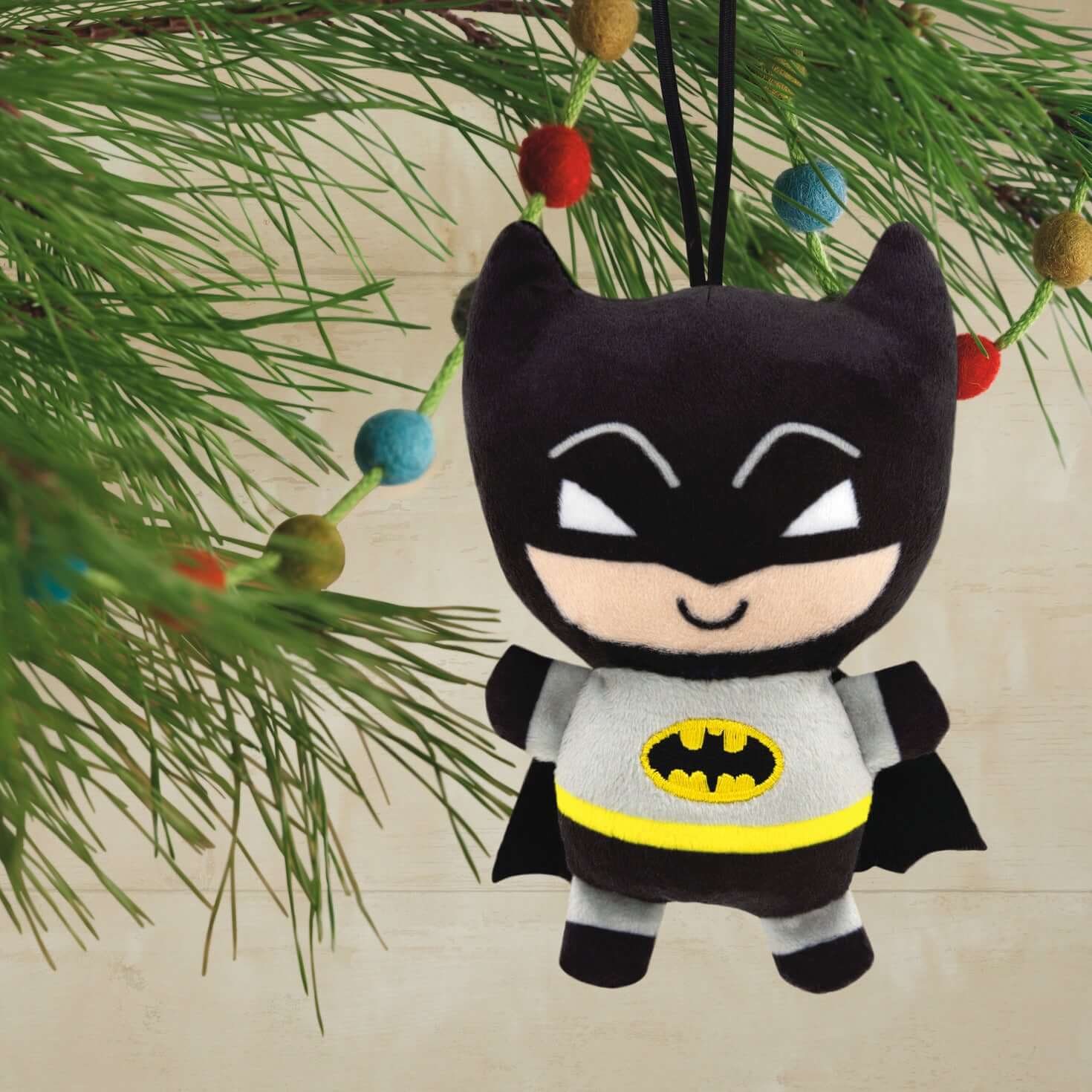 DC Batman, Plush Fabric - Hallmark Christmas Ornament - Image 2