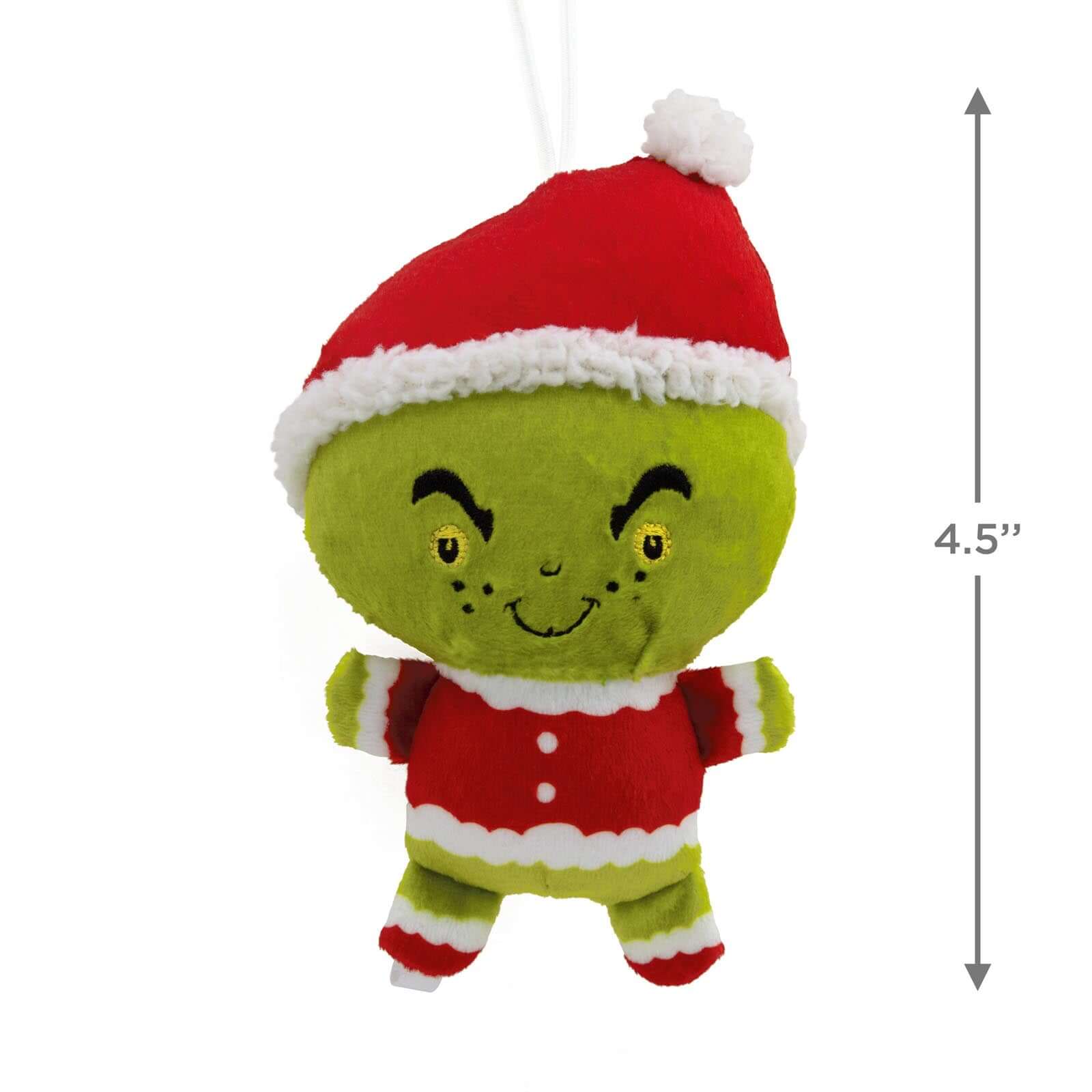 Dr. Seuss's How the Grinch Stole Christmas!, Plush Fabric - Hallmark Christmas Ornament - Image 4