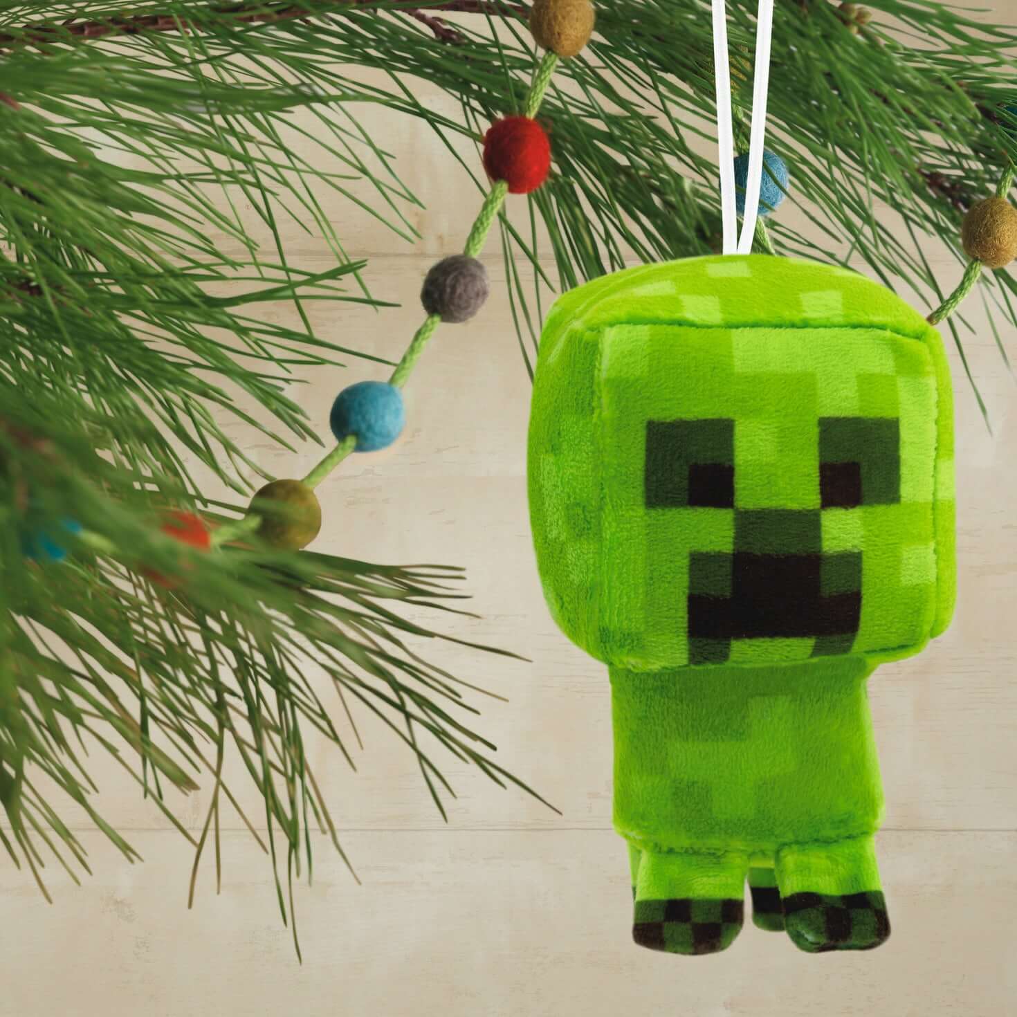 Minecraft Creeper, Plush Fabric - Hallmark Christmas Ornament - Image 2