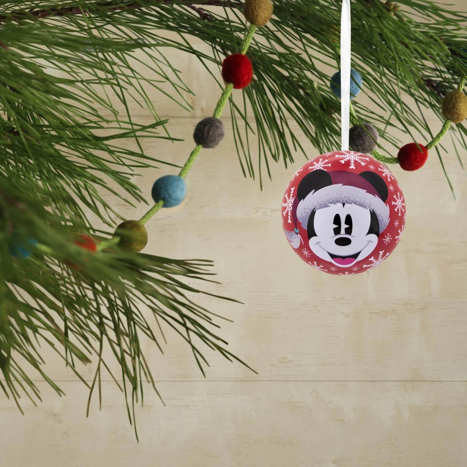 Disney Mickey Mouse and Disney Minnie Mouse, Tin Ball, Set of 12 - Hallmark Christmas Ornament - Image 2