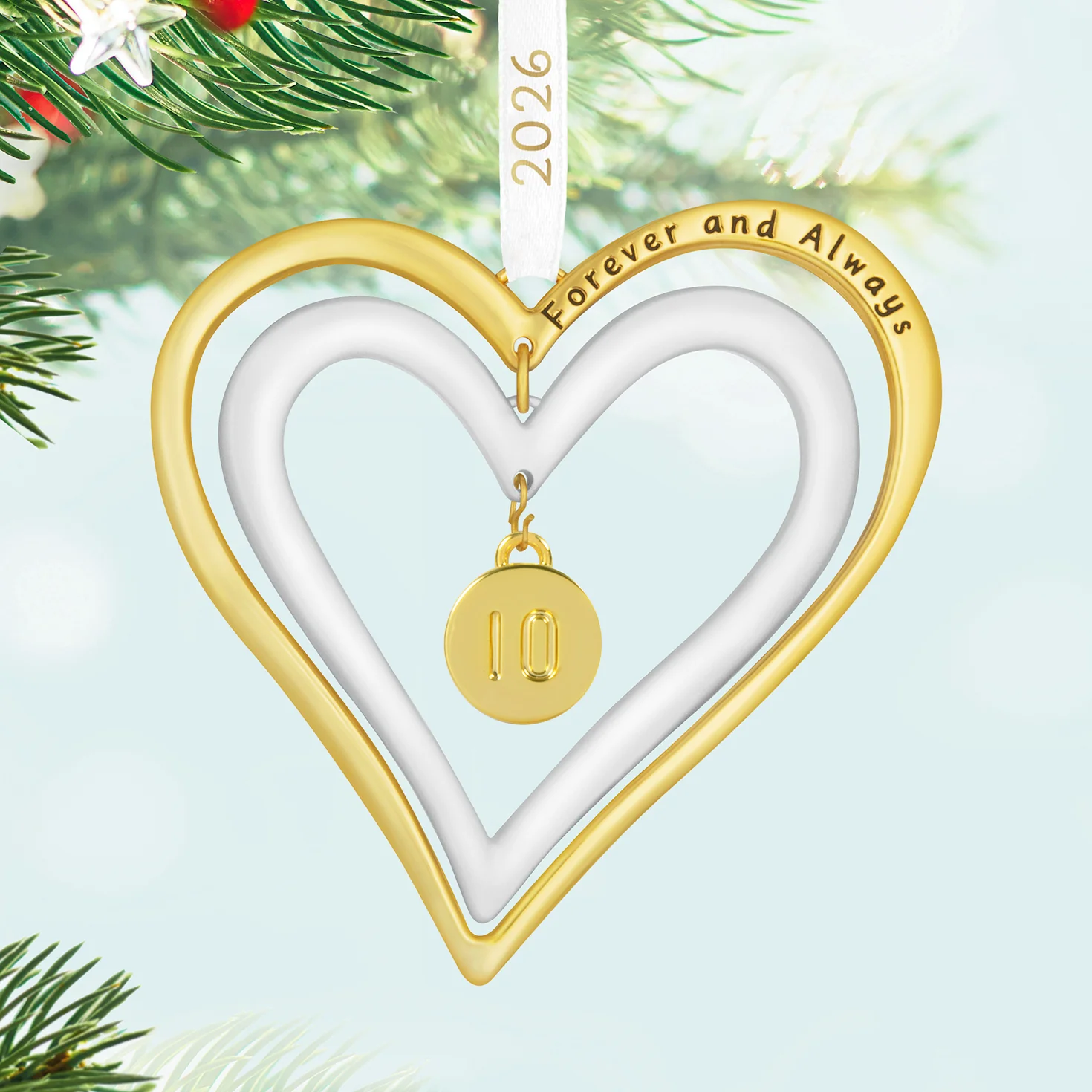 Our Anniversary 2026, Metal — 2026 Hallmark Keepsake Christmas Ornament - Image 2