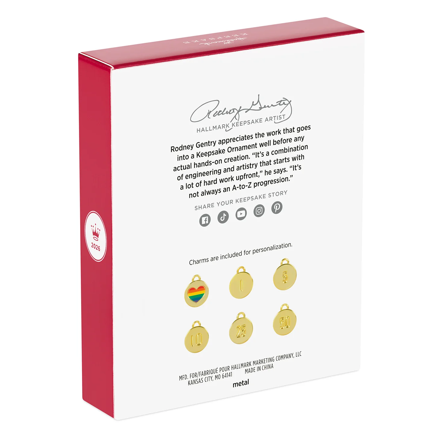 Our Anniversary 2026, Metal — 2026 Hallmark Keepsake Christmas Ornament - Image 9