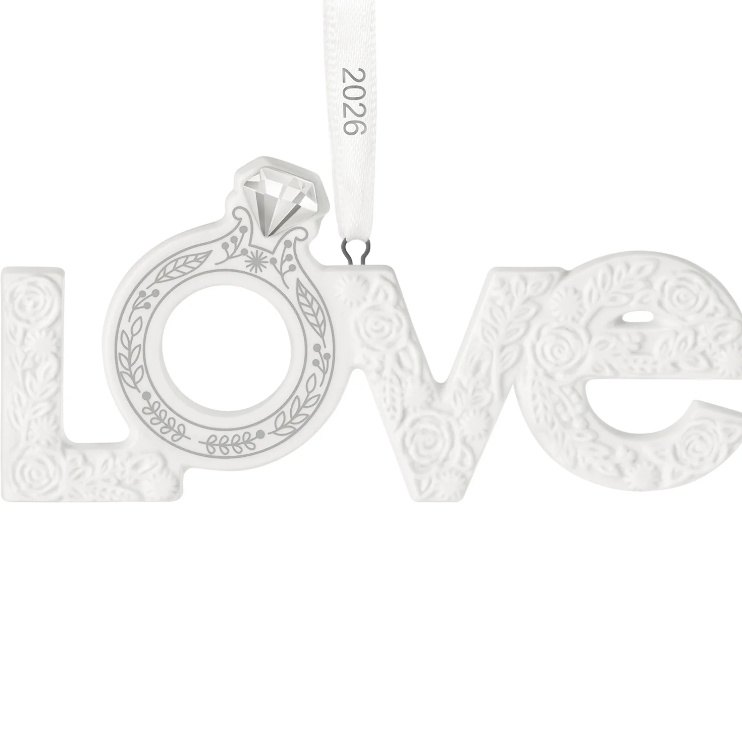 Our Engagement 2026, Porcelain — 2026 Hallmark Keepsake Christmas Ornament - Image 4