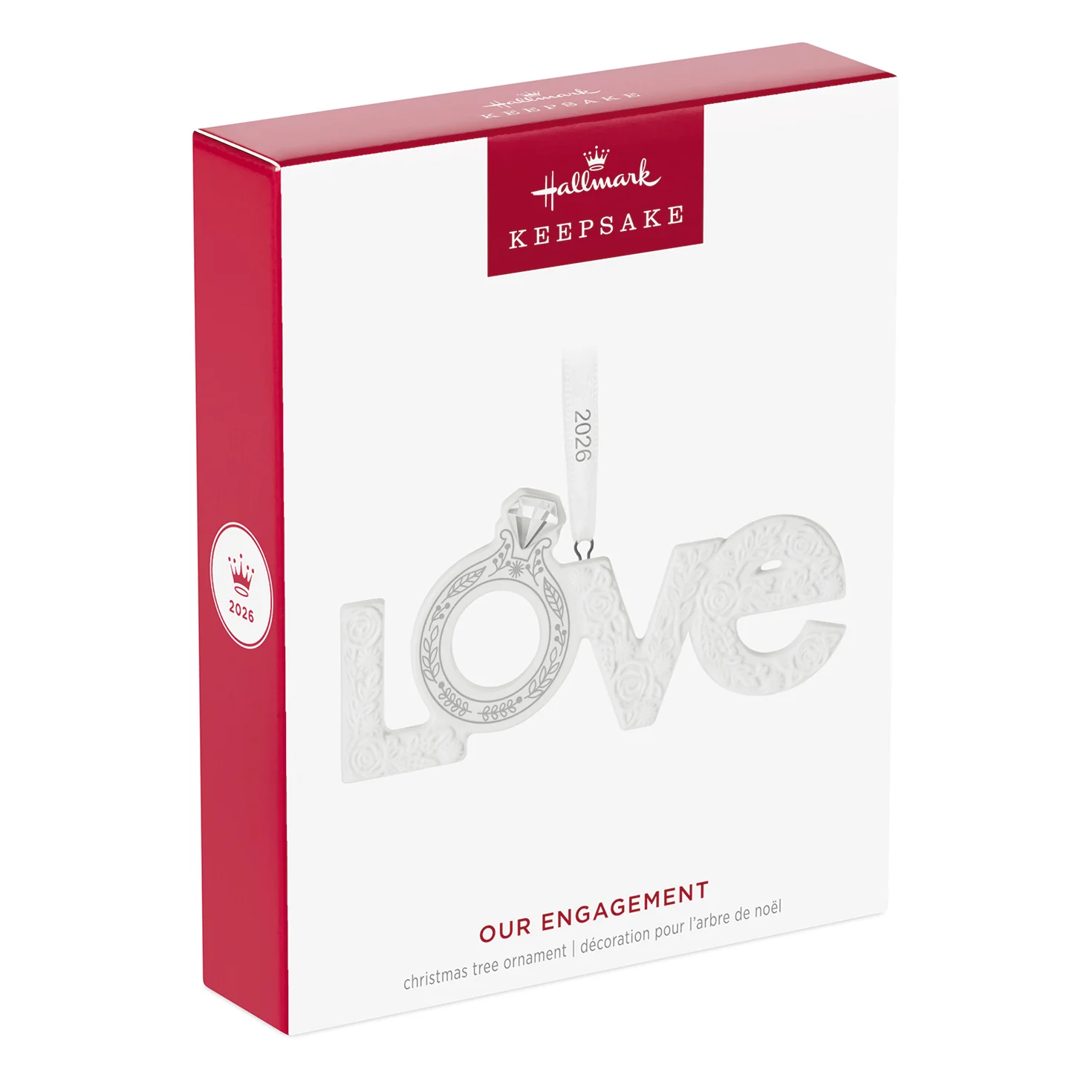 Our Engagement 2026, Porcelain — 2026 Hallmark Keepsake Christmas Ornament - Image 7