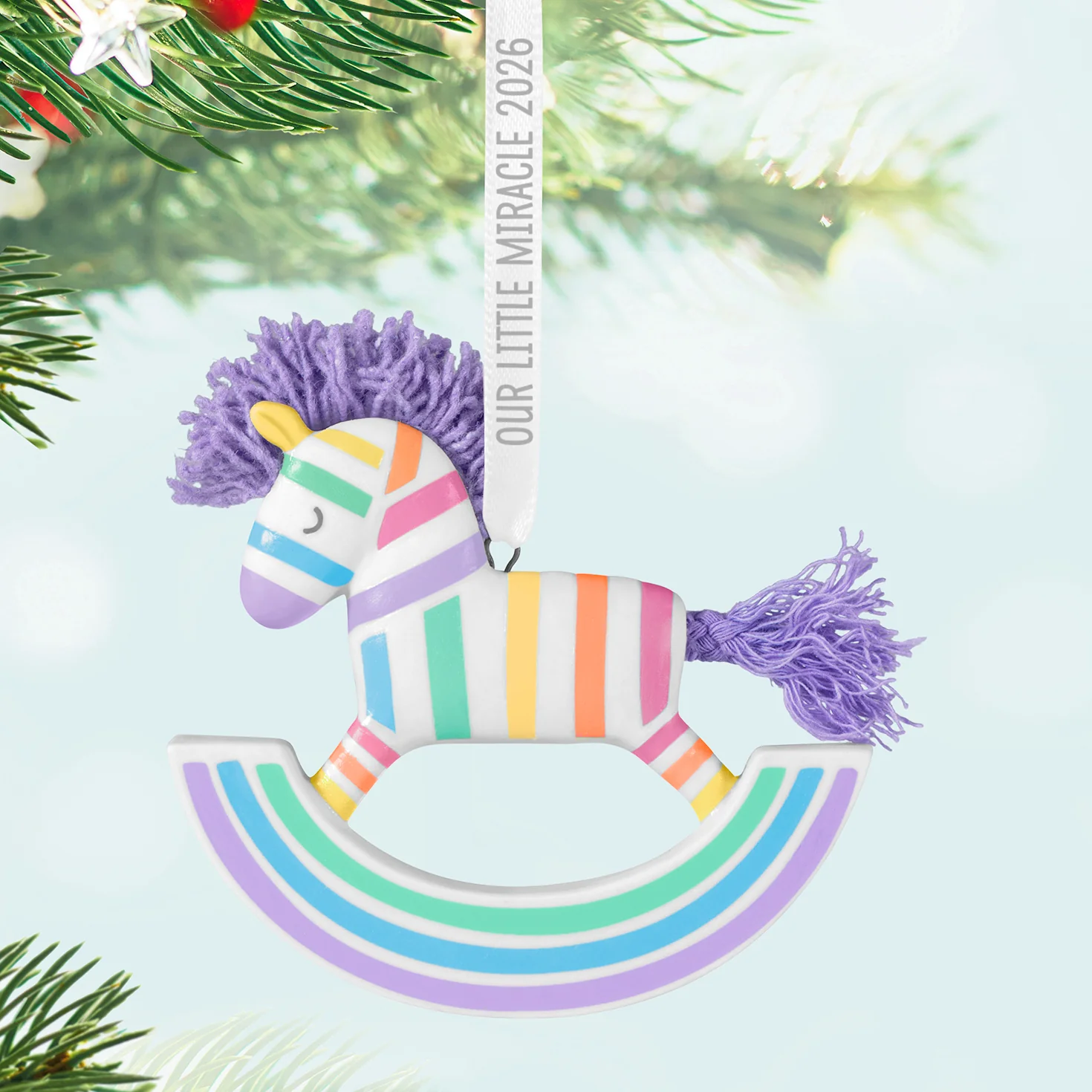Our Little Miracle 2026, Porcelain and Fabric — 2026 Hallmark Keepsake Christmas Ornament - Image 2