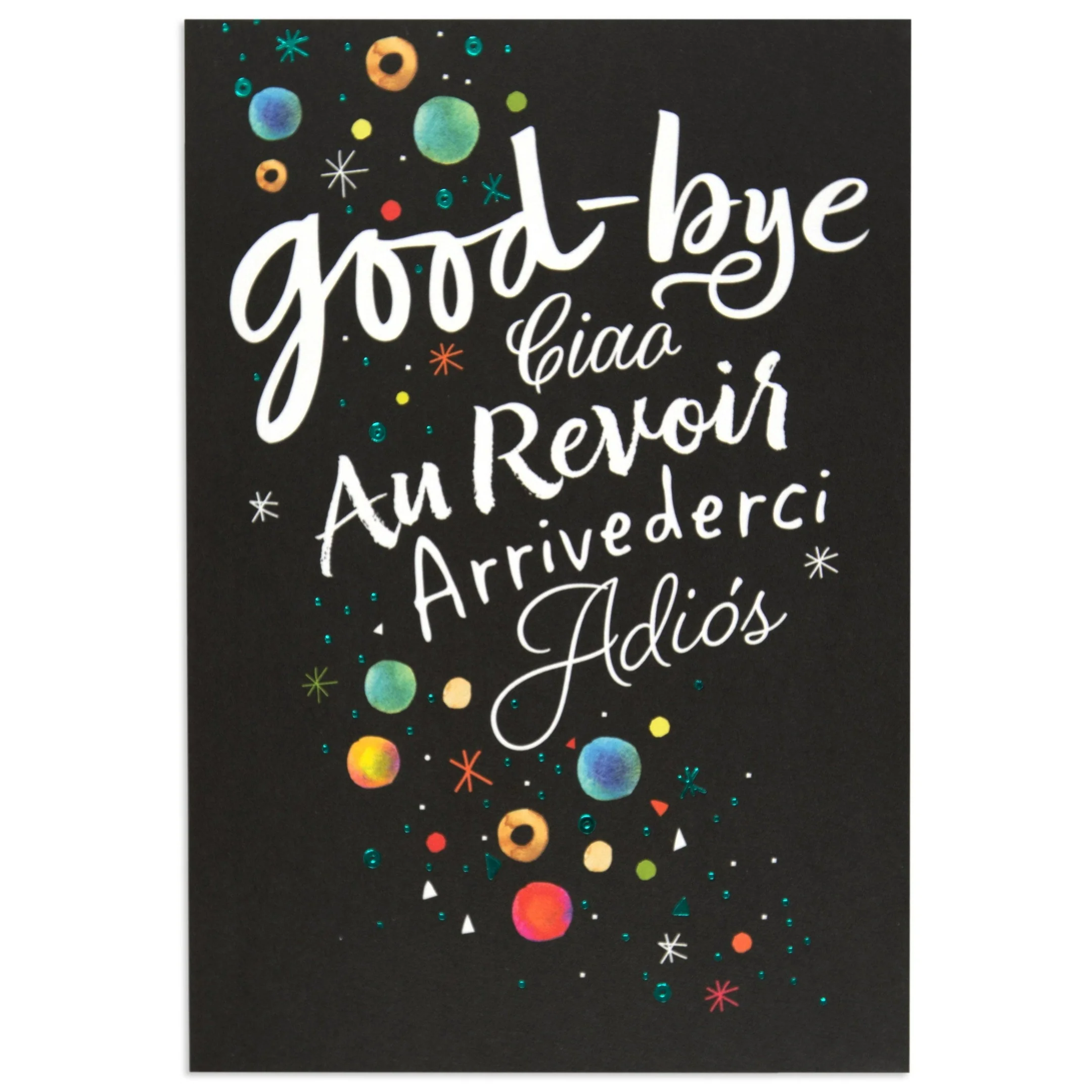 Space Themed Adorable Farewell Leaving Card