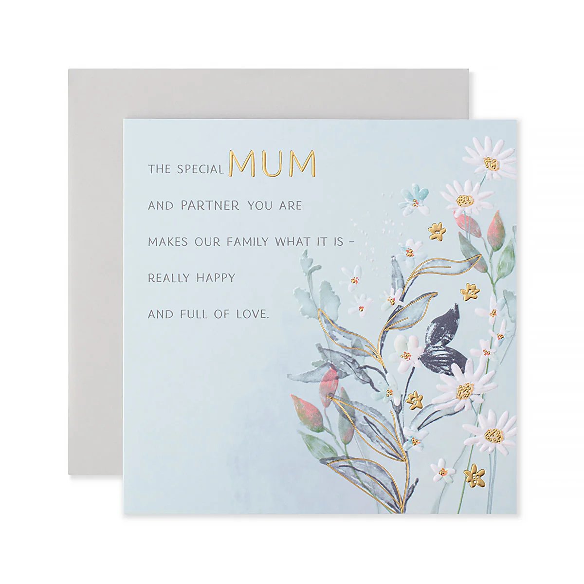 Hallmark Mother's Day Card - The special Mum and Partner you are makes our family what it is - really happy and full of love. - Image 3