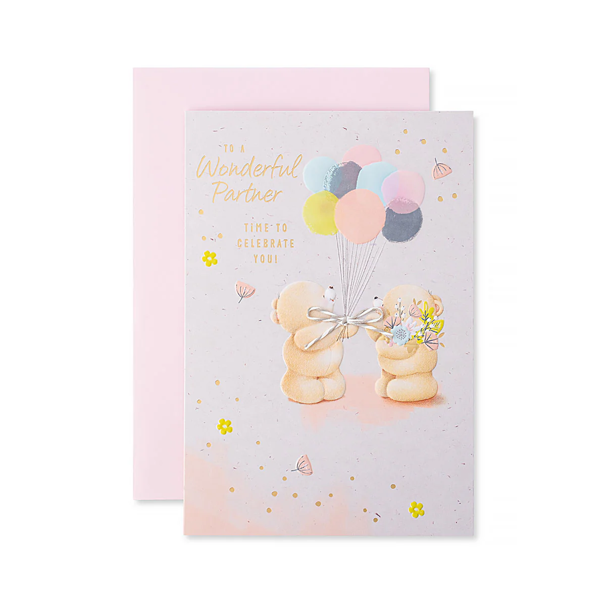 Hallmark Forever Friends Mother's Day Card - To a wonderful partner. Time to celebrate you! - Image 3