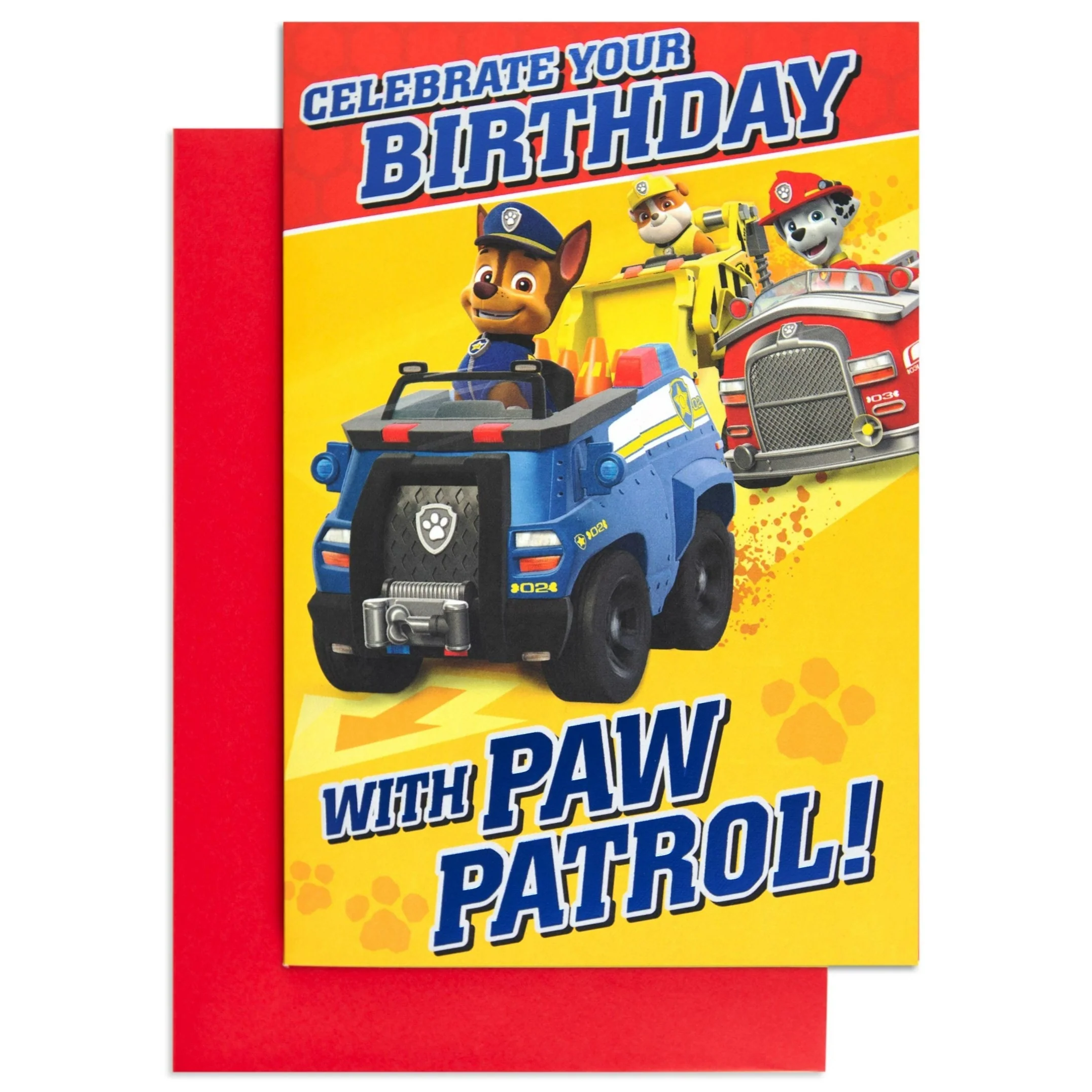 Paw Patrol Stand Up Characters Fun Interactive Birthday Card - Image 3