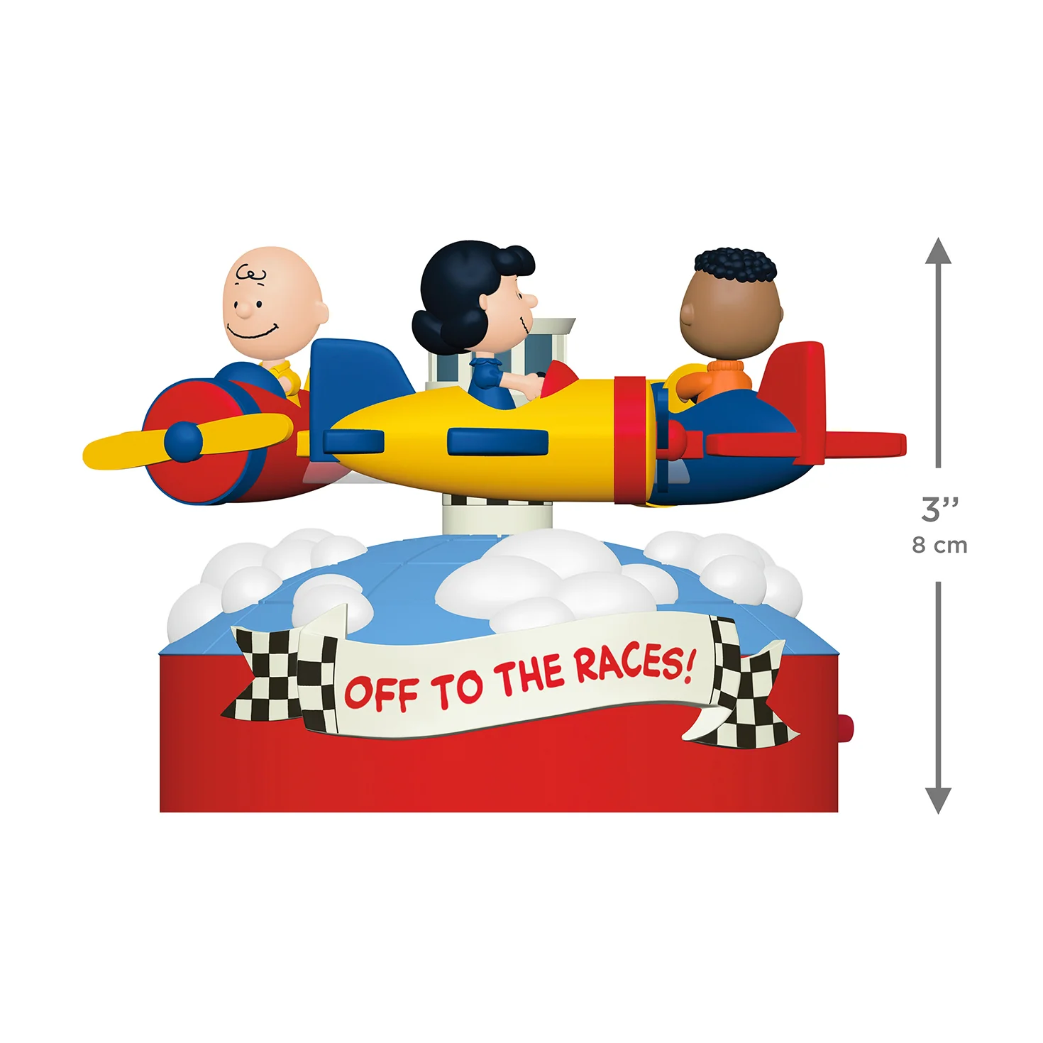 The Peanuts® Gang Off to the Races! Musical With Motion — 2026 Hallmark Keepsake Christmas Ornament - Image 5