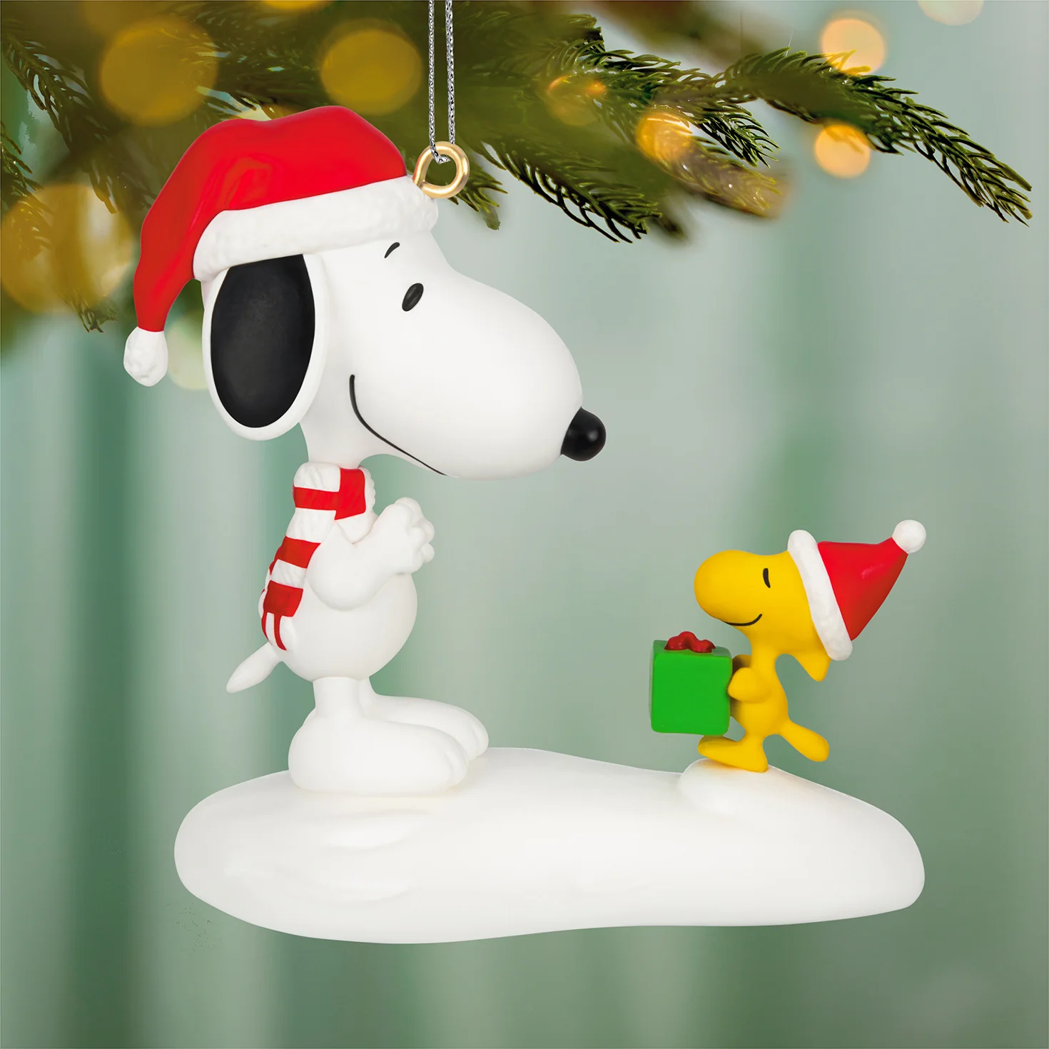 Peanuts® Spotlight on Snoopy The Perfect Gift, 29th in the Series — 2026 Hallmark Keepsake Christmas Ornament - Image 2