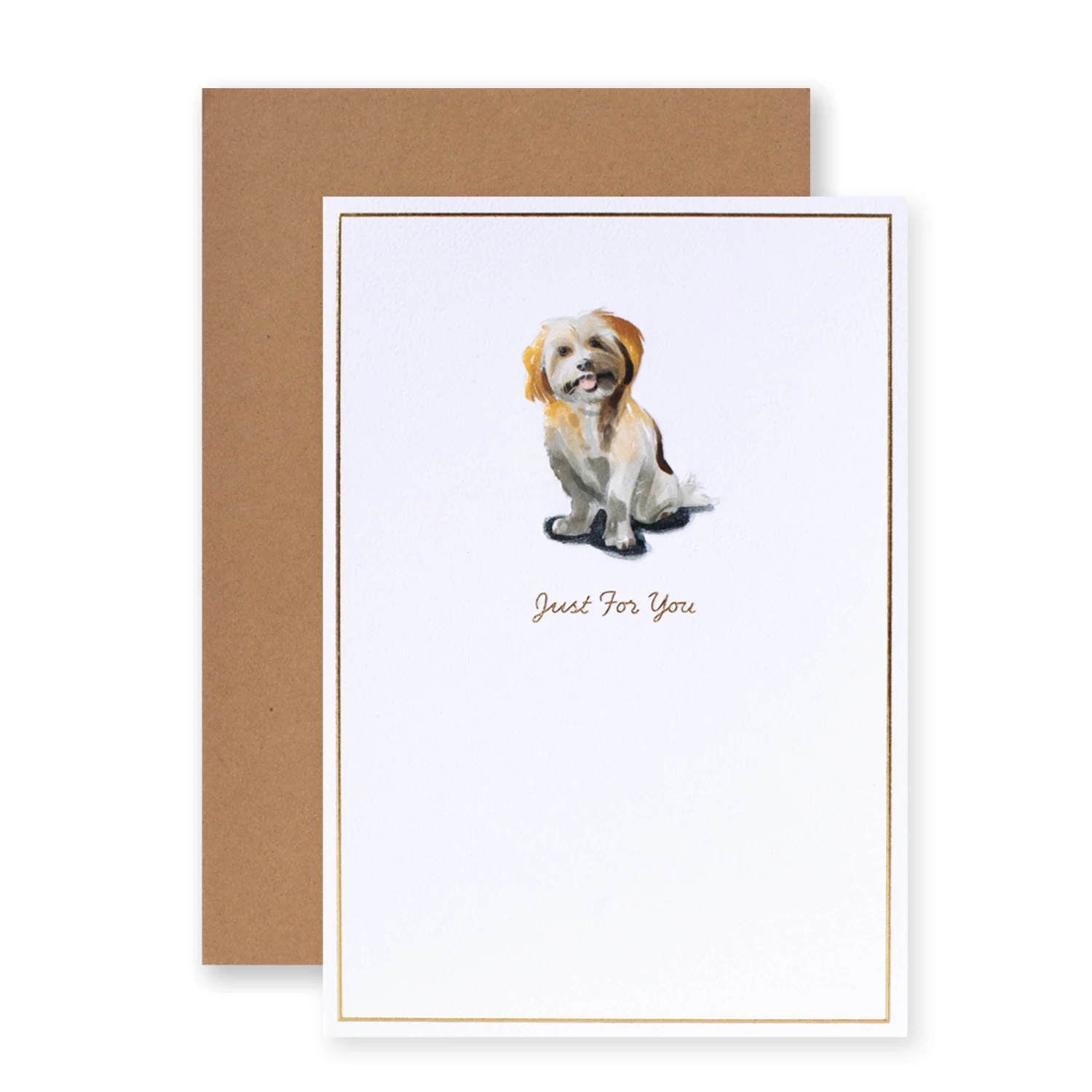 Hallmark Whimsical Whiskers Just For You Greeting Card - Cavoodle Dog - Image 3
