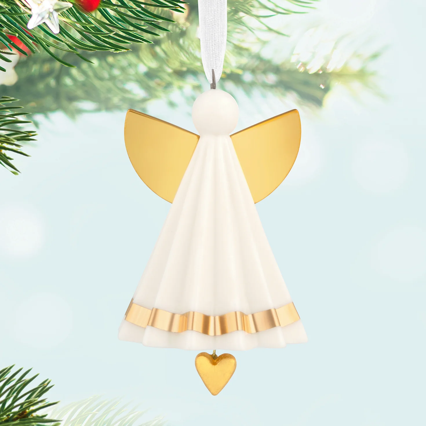 Mini Petite Angel Porcelain Ornament, 1.25" — 2026 Hallmark Keepsake Christmas Ornament - Image 2