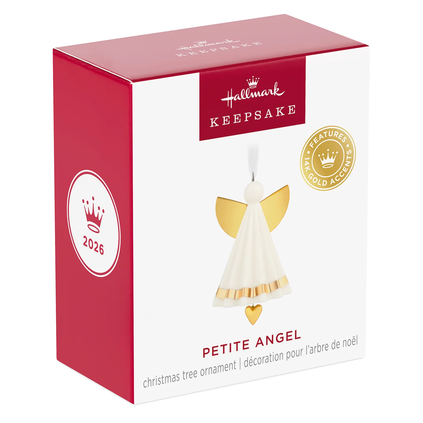 Mini Petite Angel Porcelain Ornament, 1.25" — 2026 Hallmark Keepsake Christmas Ornament - Image 7
