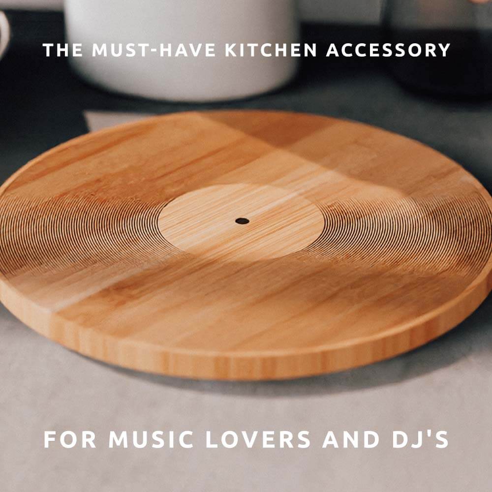 Pikkii - 12 Inch Record Bamboo Chopping Board - Image 2