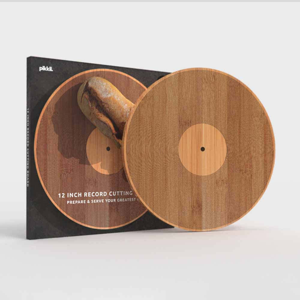 Pikkii - 12 Inch Record Bamboo Chopping Board - Image 3