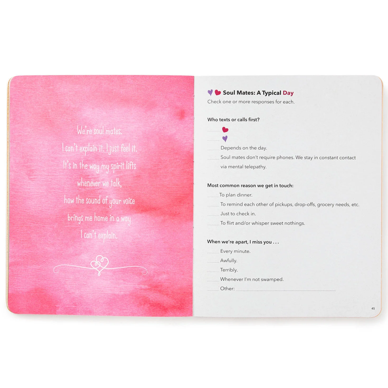Soul Mates at Heart: Our Love Story Prompted Journal - Image 3