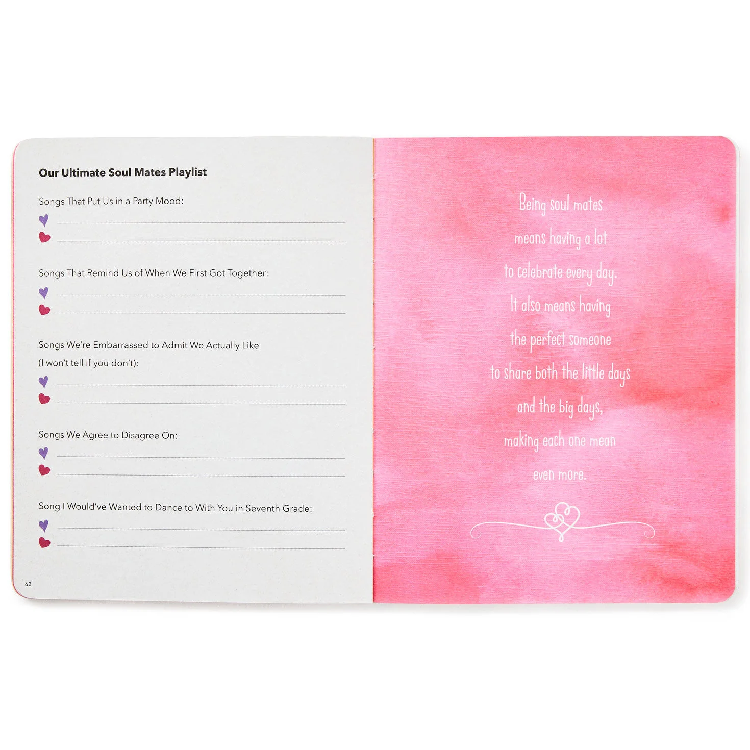 Soul Mates at Heart: Our Love Story Prompted Journal - Image 4