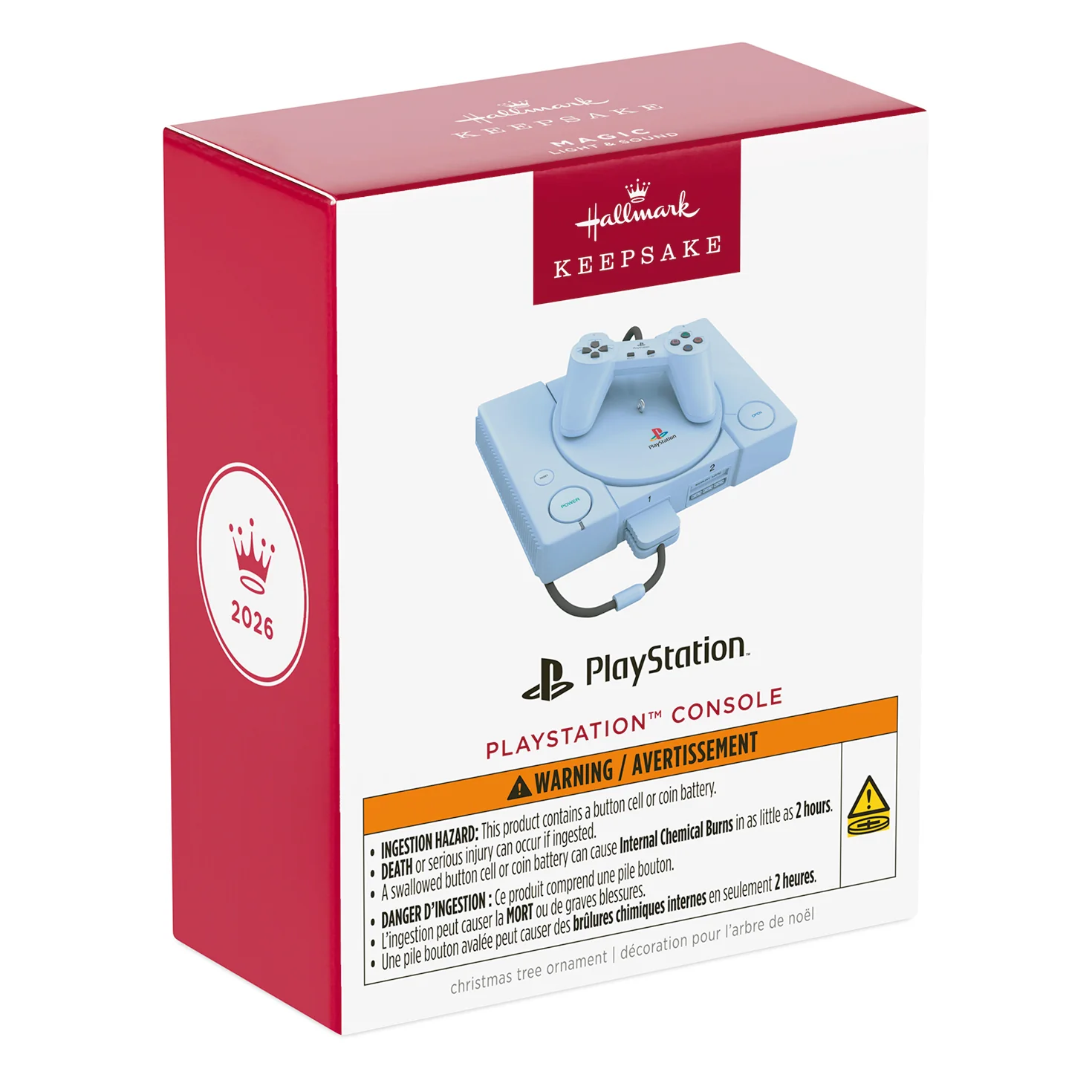 PlayStation™ Console With Light and Sound — 2026 Hallmark Keepsake Christmas Ornament - Image 7