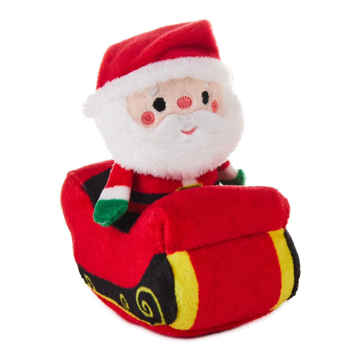 Santa in Sleigh Zip-Along Plush Toy - Image 3