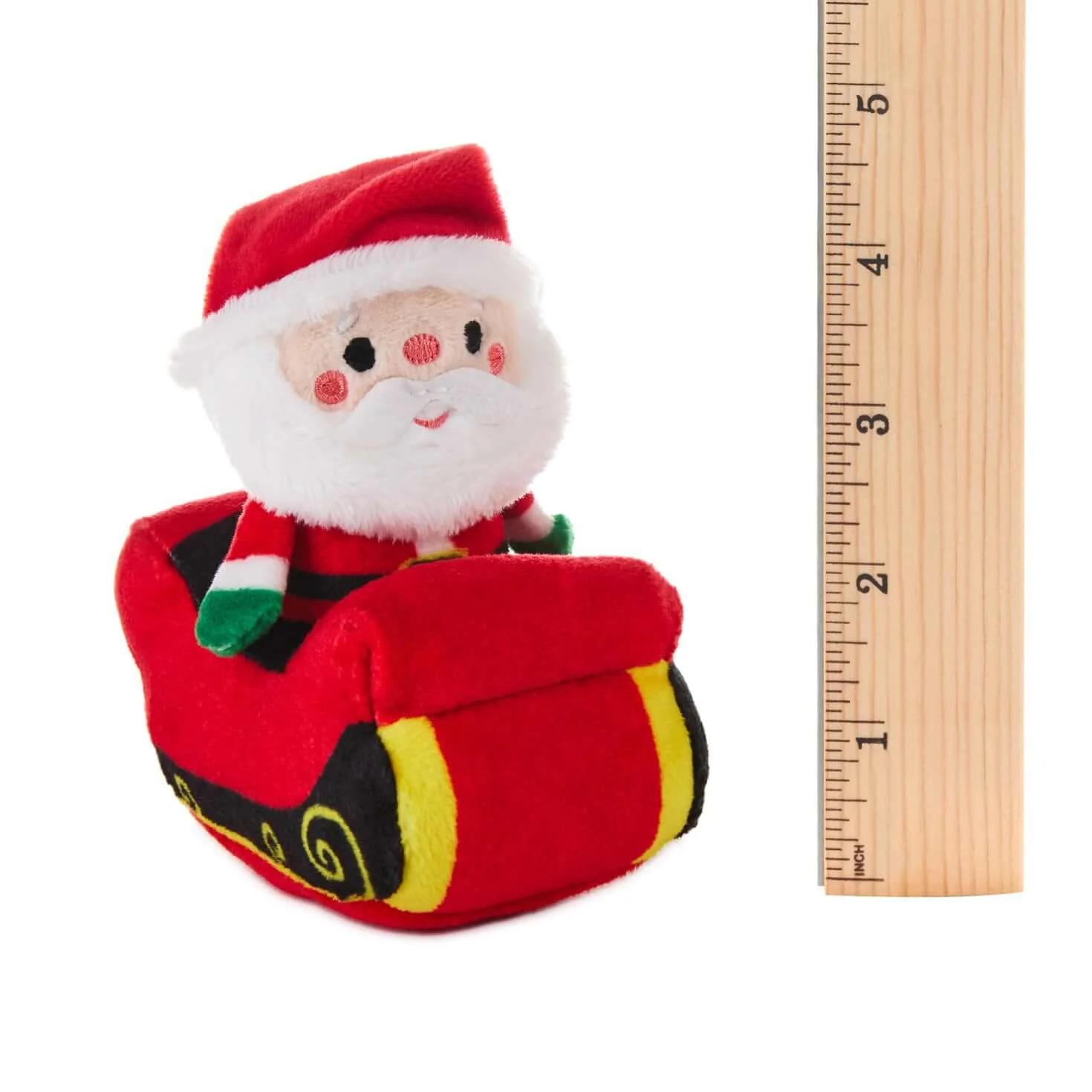 Santa in Sleigh Zip-Along Plush Toy - Image 5