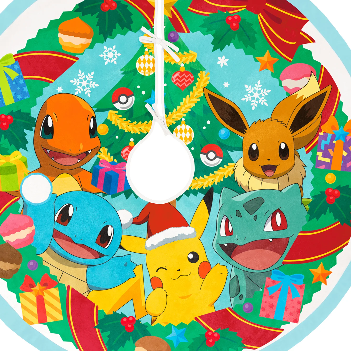 Pokémon Holiday Fabric Tree Skirt, 48" - Image 3