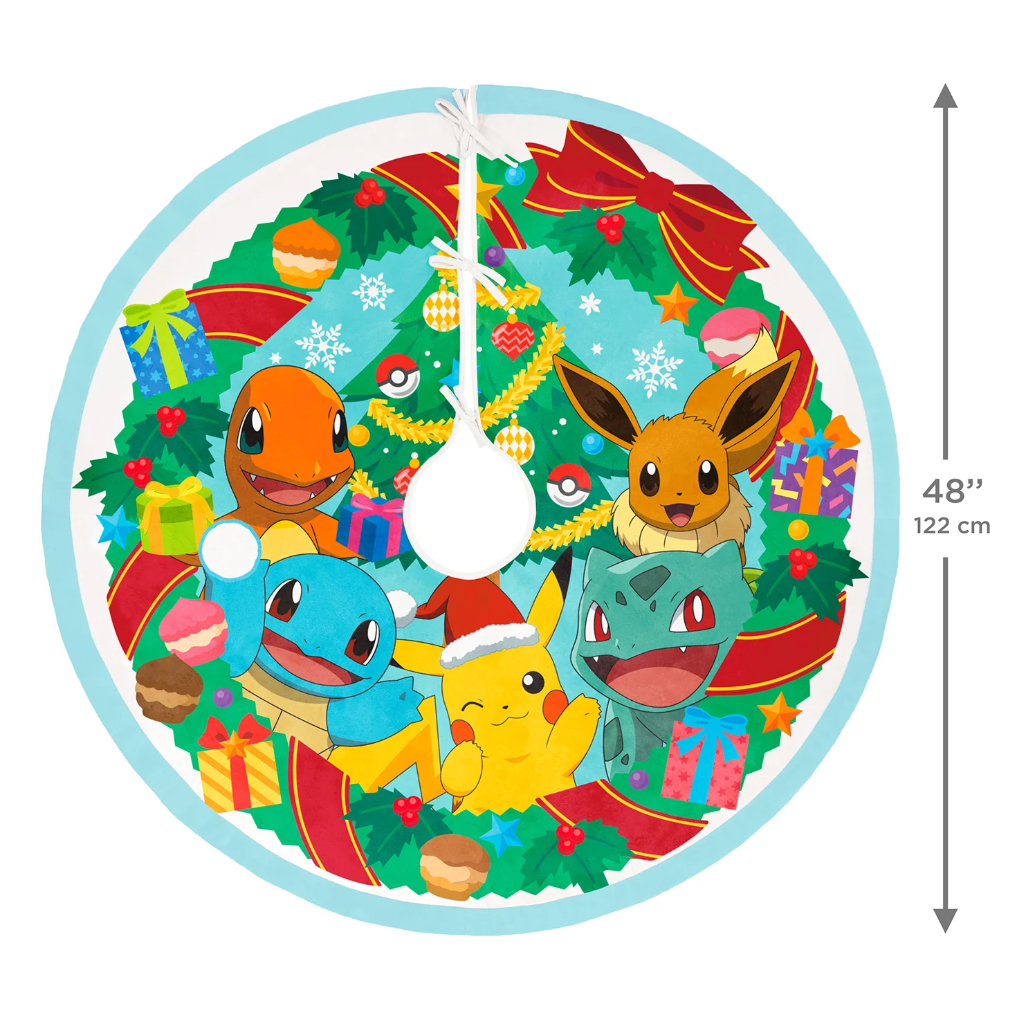 Pokémon Holiday Fabric Tree Skirt, 48" - Image 5