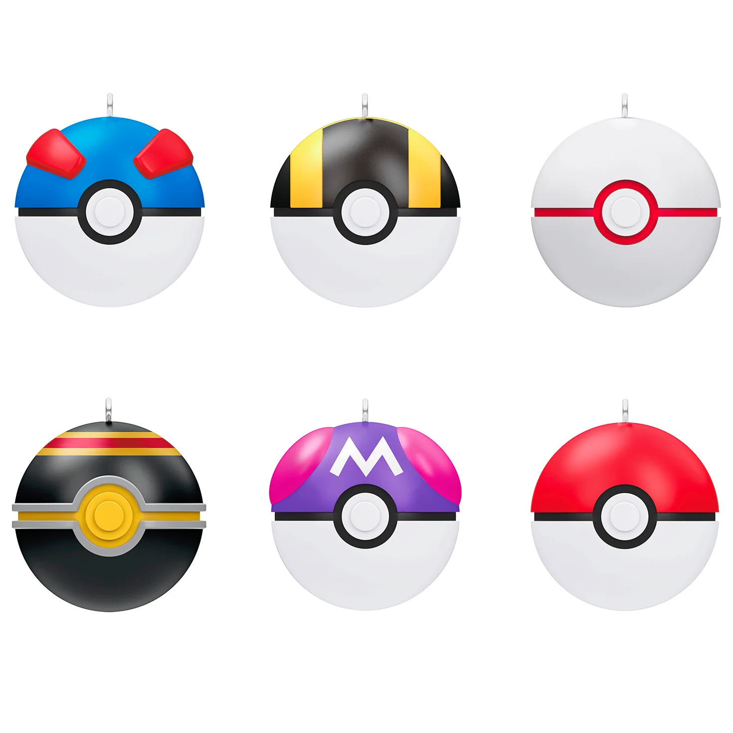 Pokémon Poké Ball, Set of 6 — 2026 Hallmark Keepsake Christmas Ornaments