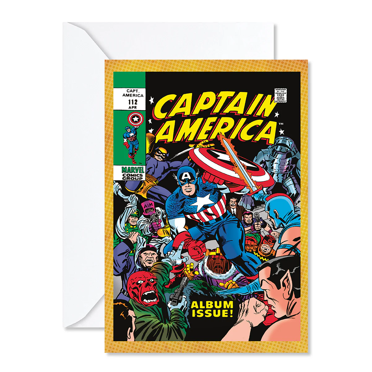 Hallmark MARVEL Captain America Comic Book Greeting Card