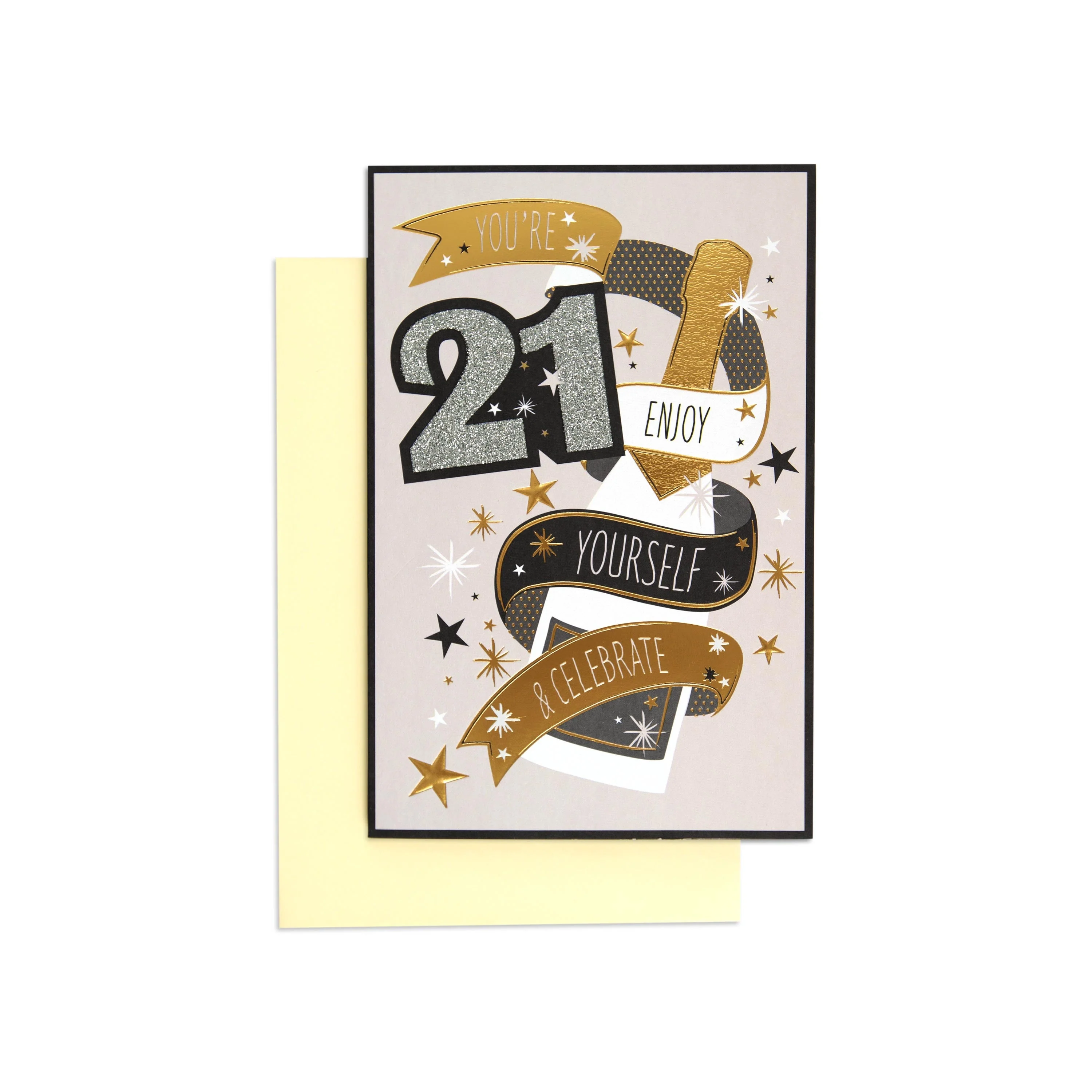Pop The Bubbly Stylish 21st Birthday Card - Image 3