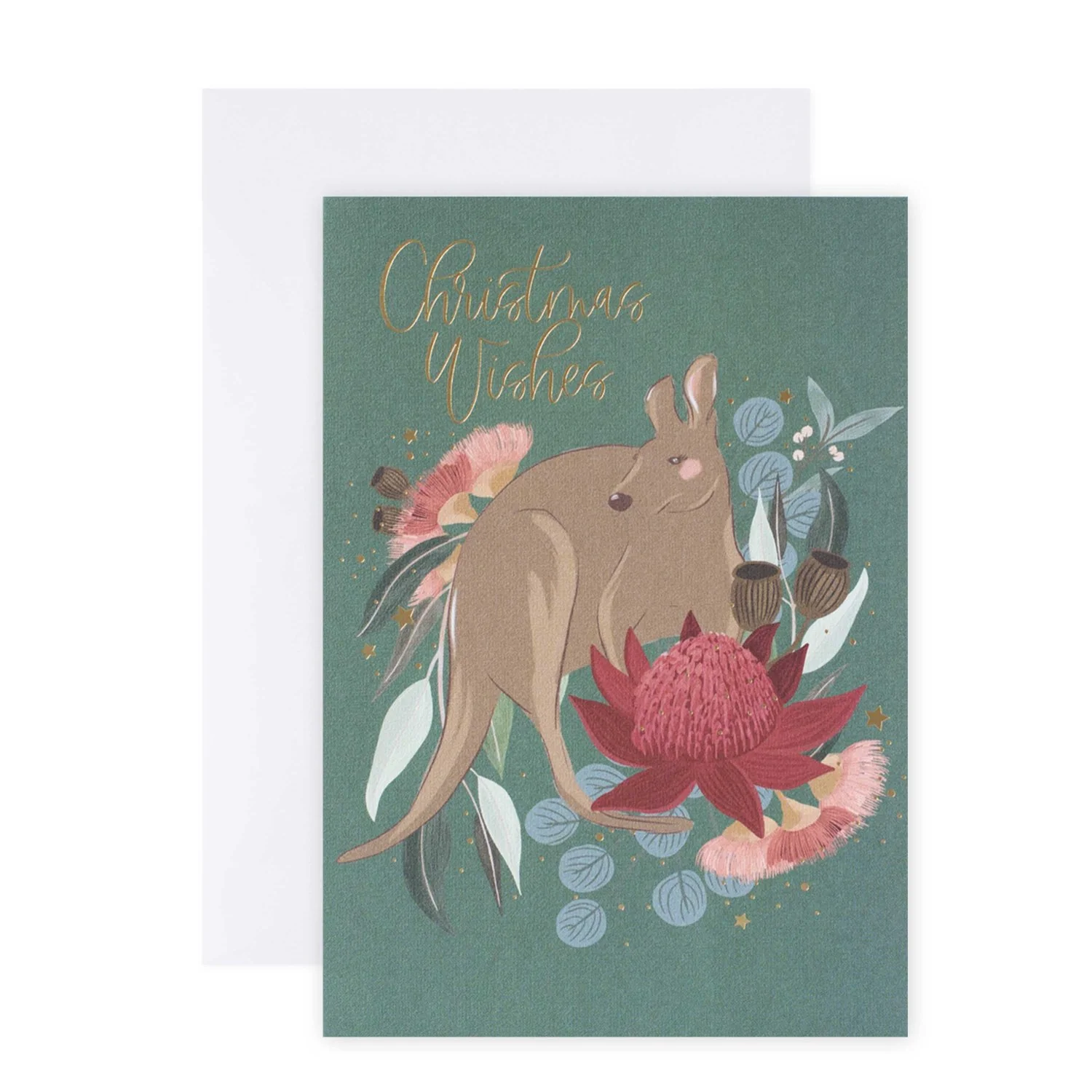 Hallmark x Christie Williams 10 Pack Boxed Charity Christmas Cards - Wombat & Kangaroo - Image 3