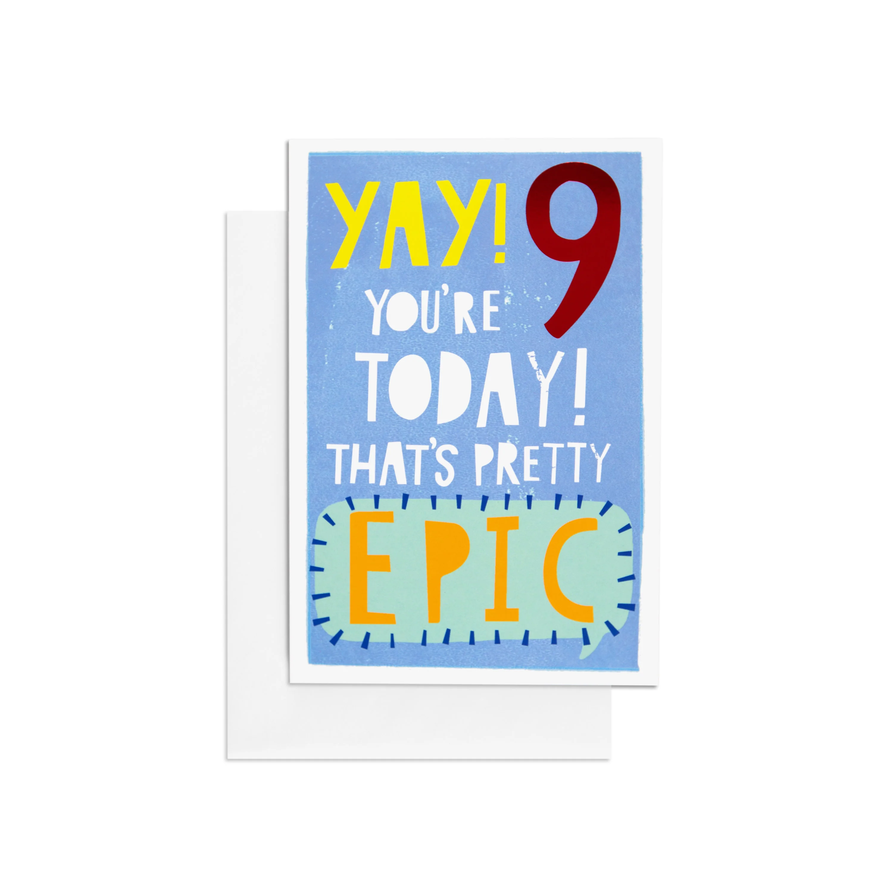 Pretty Epic Colourful 9th Birthday Card - Image 3