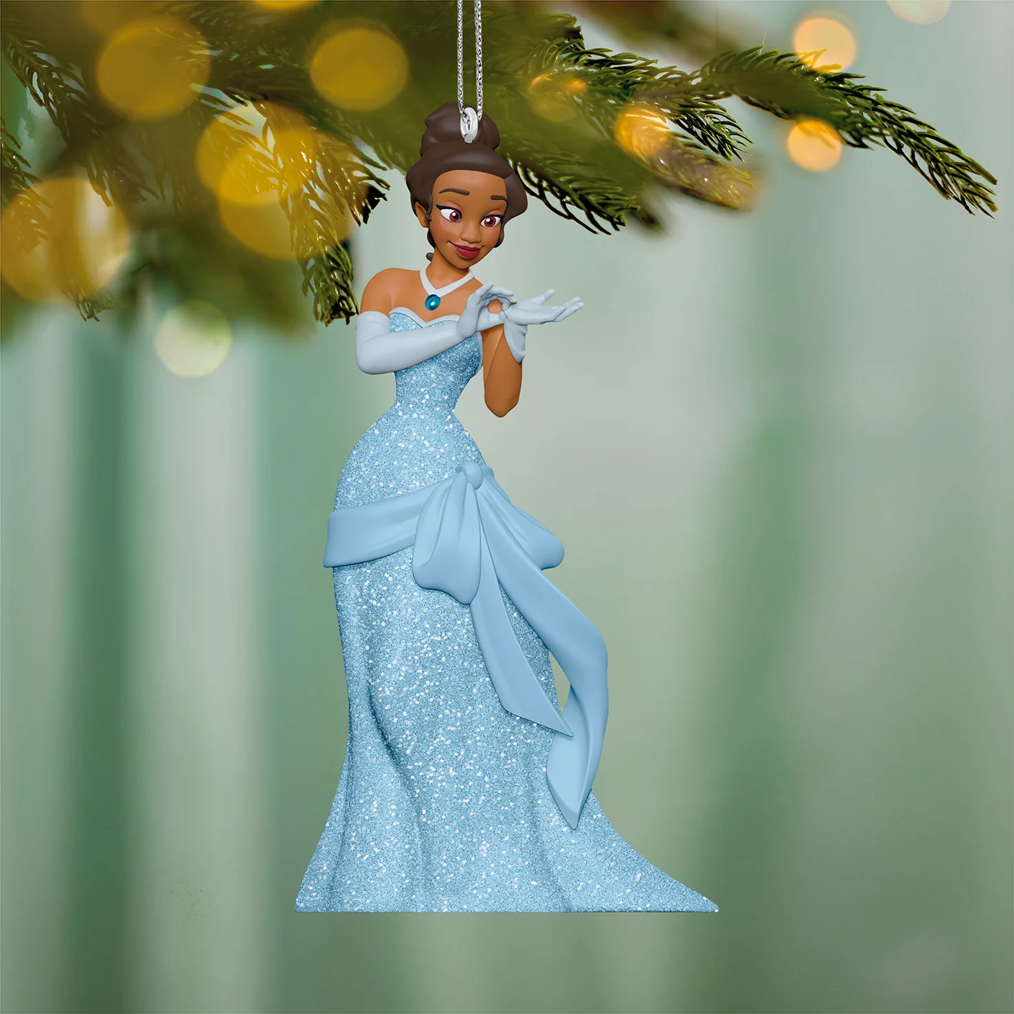 Disney The Princess and the Frog A Beauty in Blue — 2026 Hallmark Keepsake Christmas Ornament - Image 2