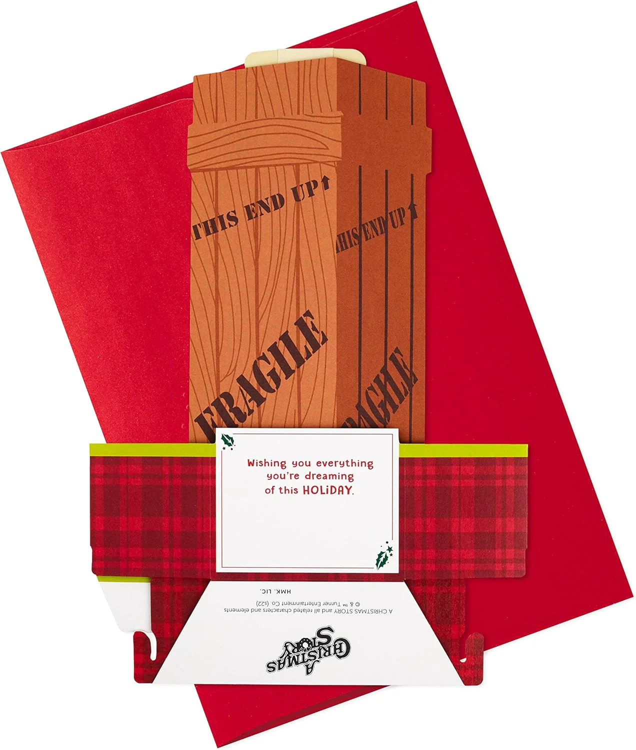 Hallmark Paper Wonder Displayable Pop Up Christmas Card (A Christmas Story Leg Lamp) - Image 4