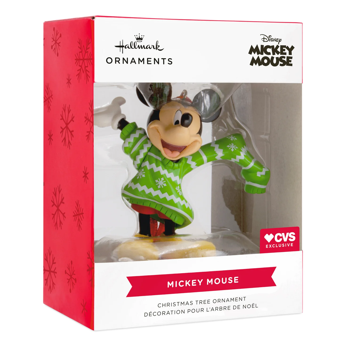 Hallmark Christmas Ornament - Disney Mickey Mouse in Christmas Sweater - Image 5