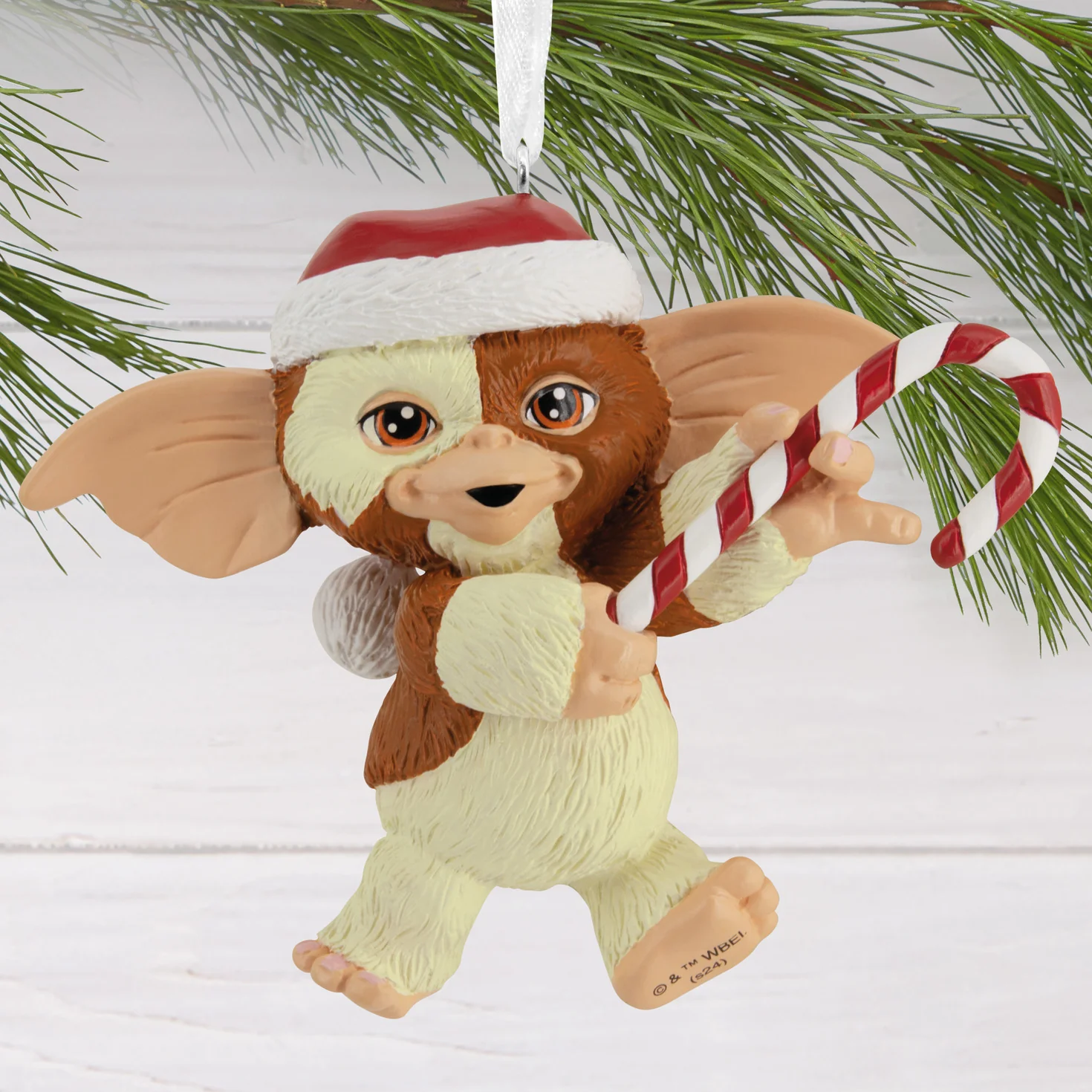 Hallmark Christmas Ornament - Gremlins Gizmo in Santa Hat - Image 2