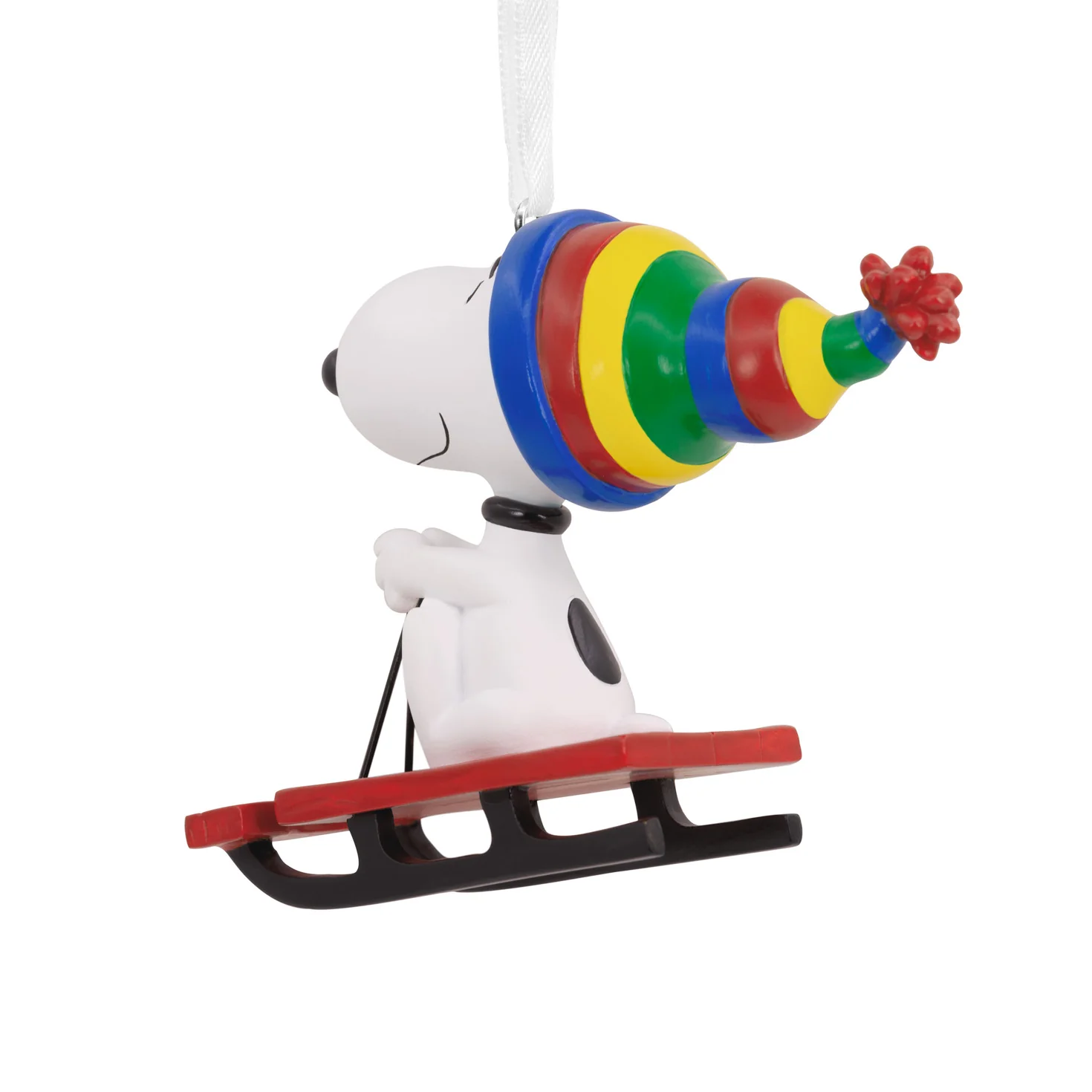 Peanuts® Snoopy Sledding — Hallmark Christmas Ornament - Image 4