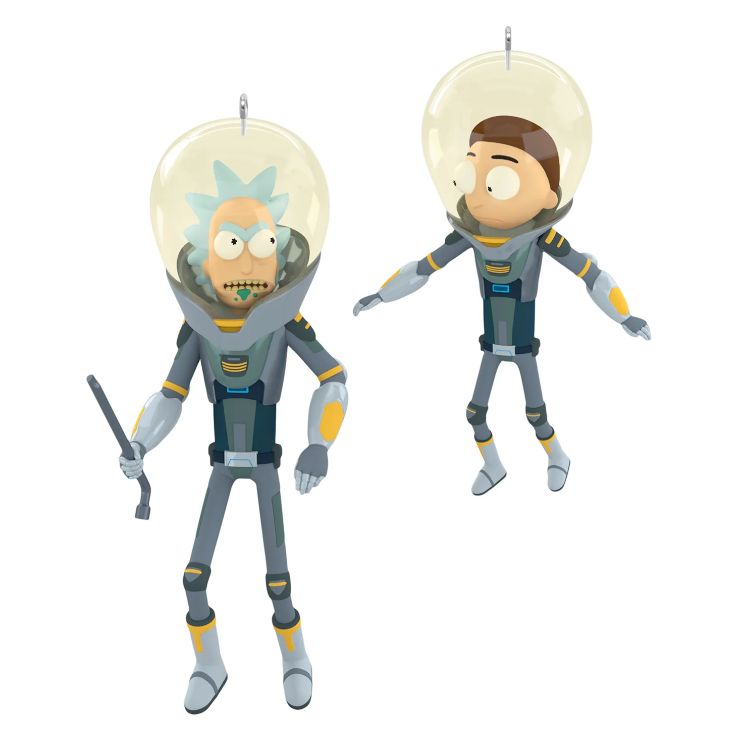 Rick and Morty "Get Back in the Car, Morty!" Ornaments, Set of 2 — 2026 Hallmark Keepsake Christmas Ornament