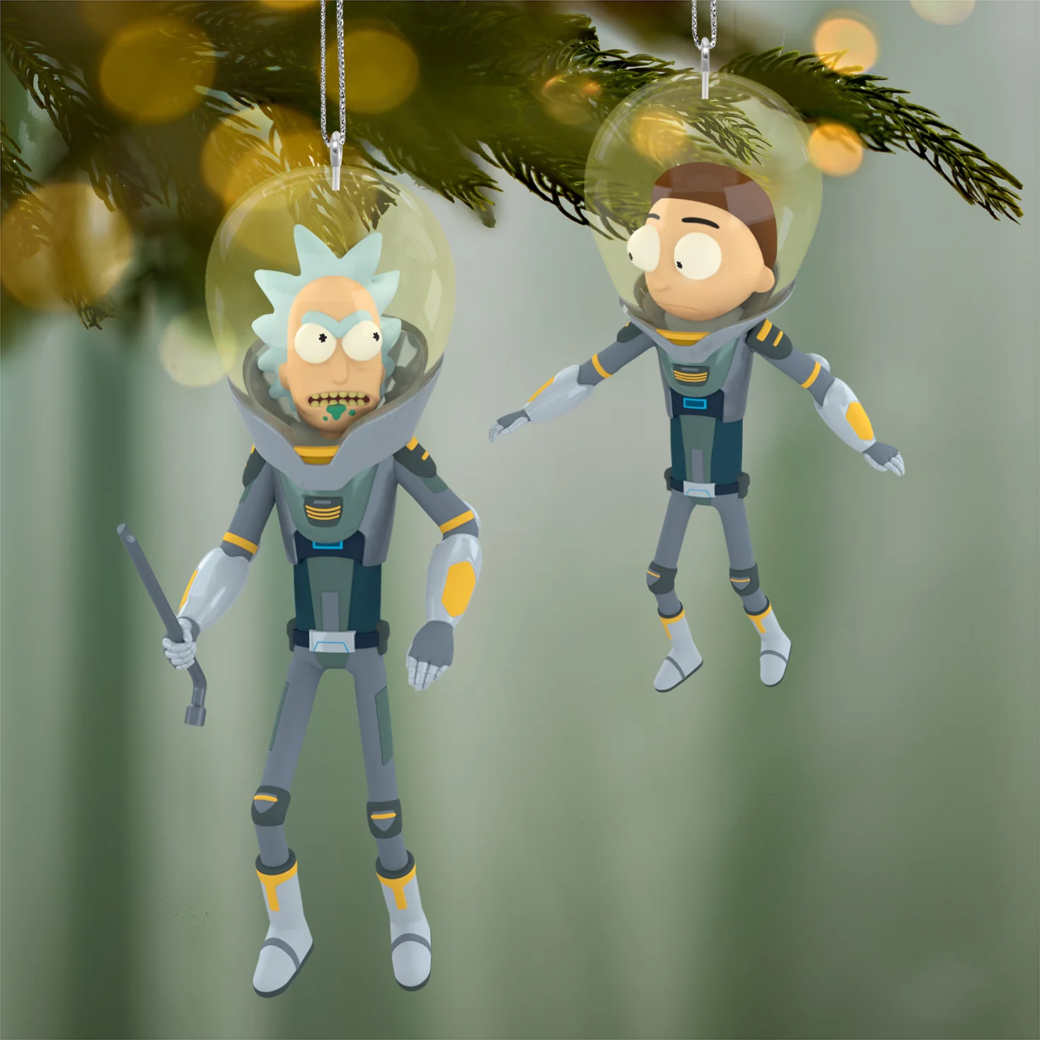 Rick and Morty "Get Back in the Car, Morty!" Ornaments, Set of 2 — 2026 Hallmark Keepsake Christmas Ornament - Image 2