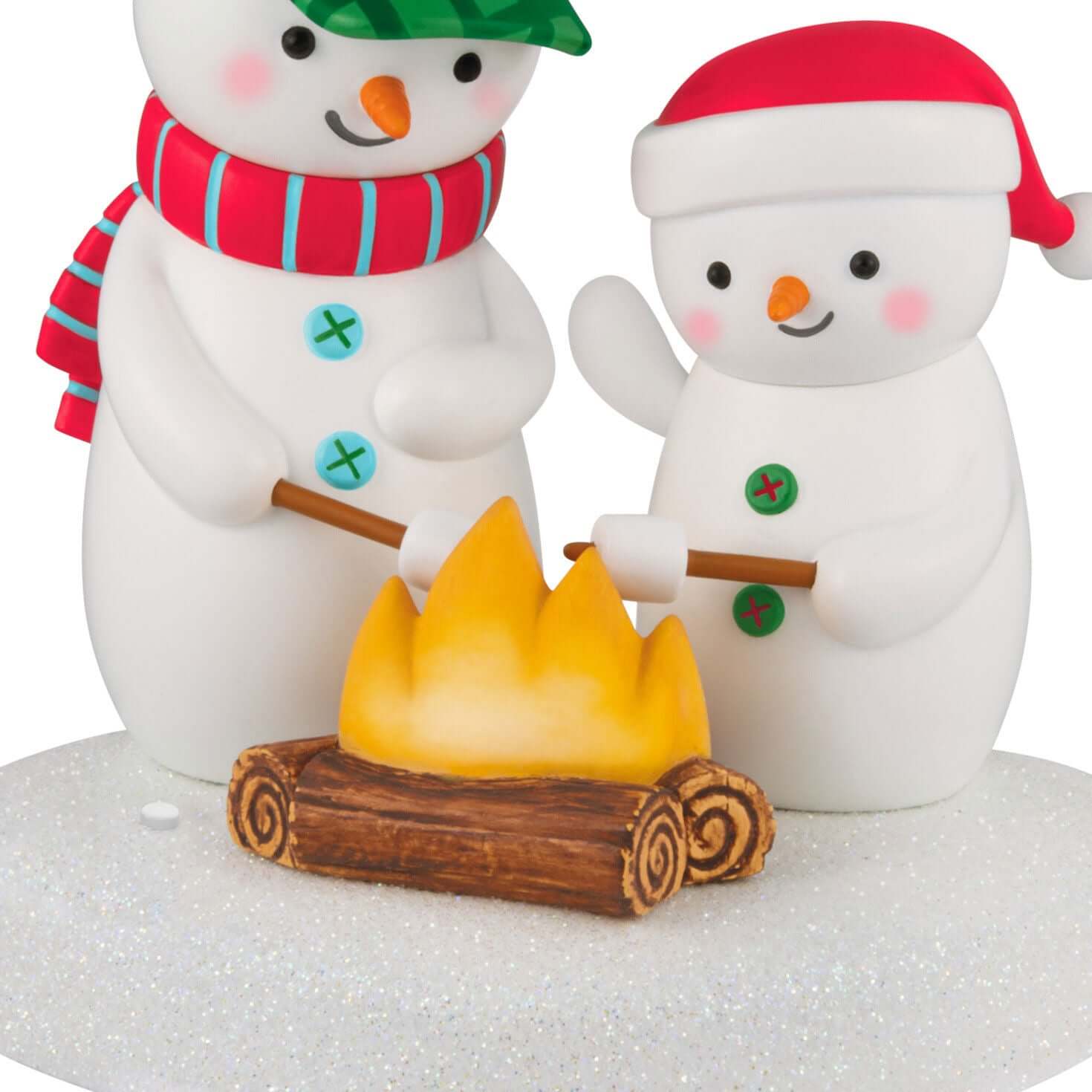 Roasting Musical Marshmallows Snowman — 2025 Hallmark Keepsake Christmas Ornament - Image 3