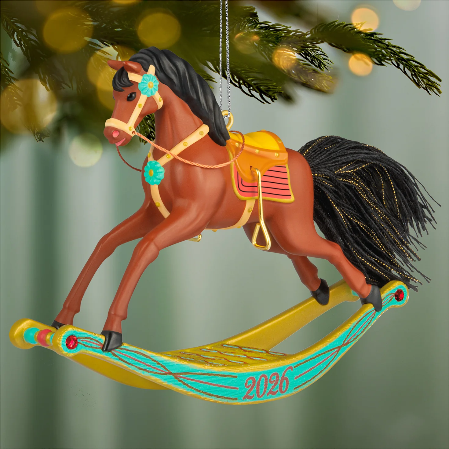 Rocking Horse Memories 2026, 7th in the Series — 2026 Hallmark Keepsake Christmas Ornament - Image 2
