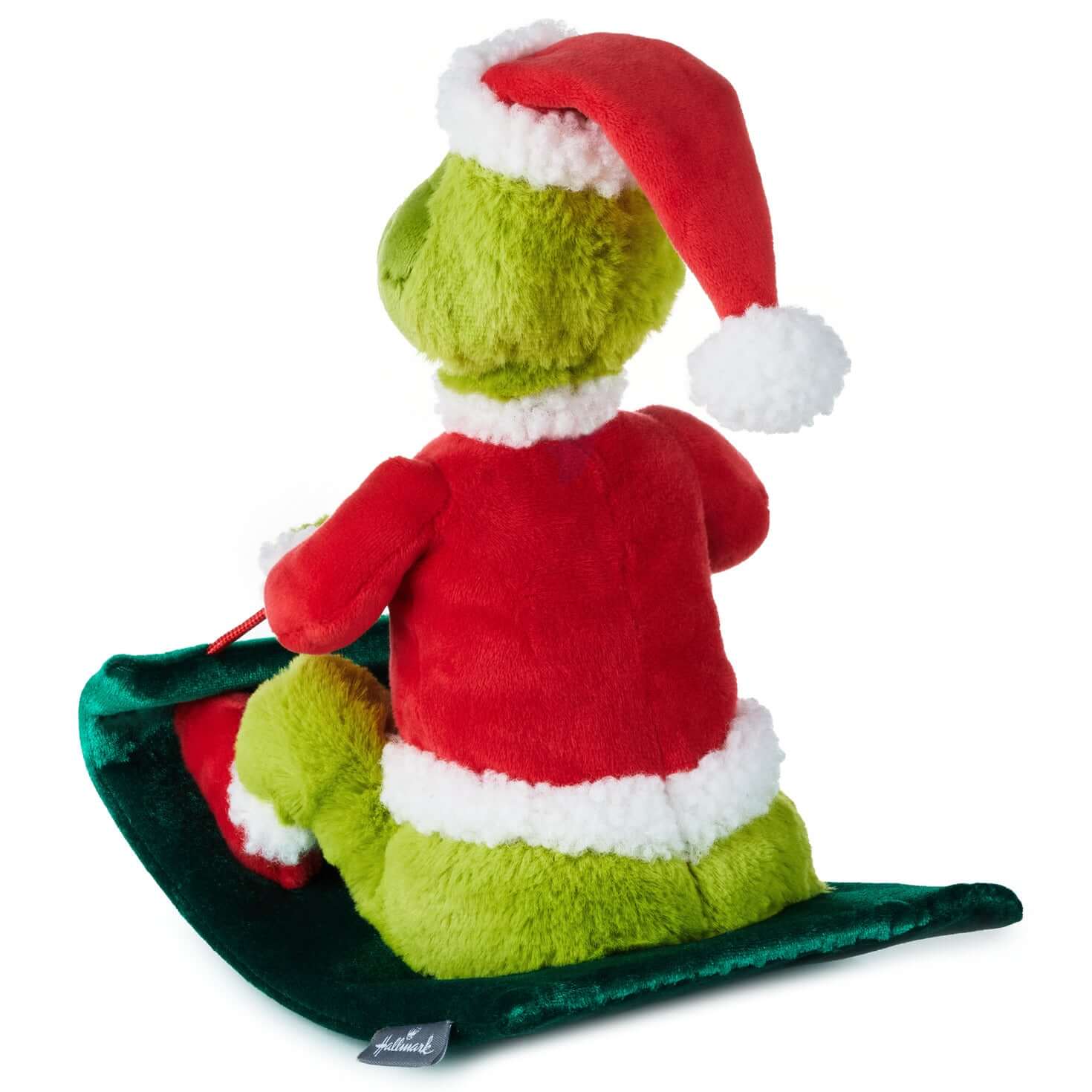Dr. Seuss's How the Grinch Stole Christmas!™ Grinch on Sled Musical Plush With Motion - Image 3