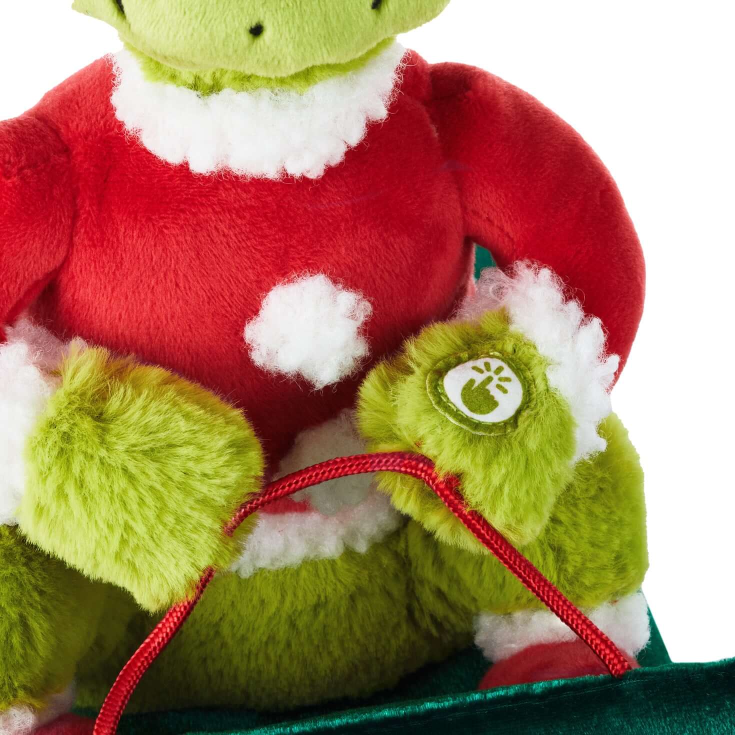 Dr. Seuss's How the Grinch Stole Christmas!™ Grinch on Sled Musical Plush With Motion - Image 5